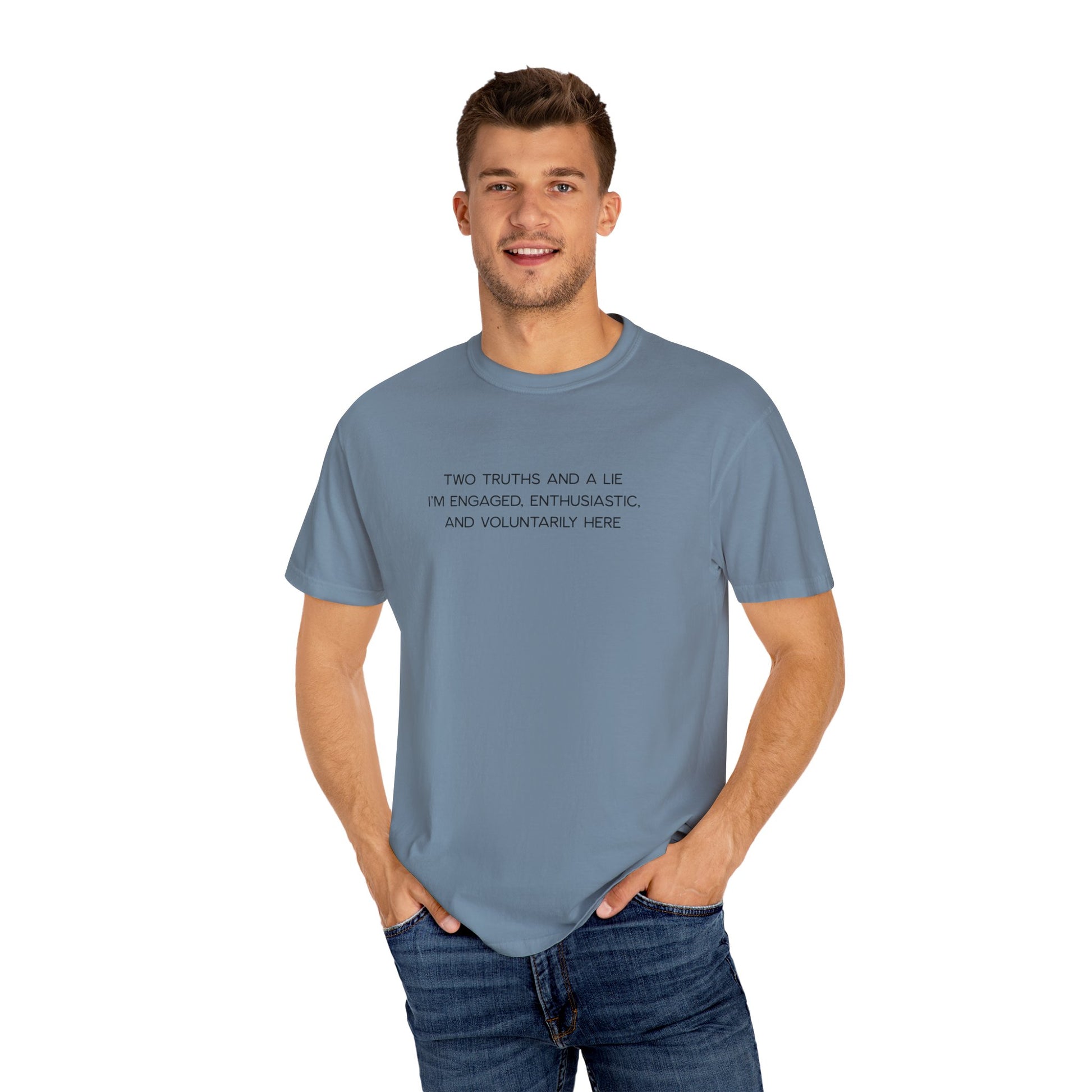 Two Truths and a Lie Teacher Shirt - Funny PD Day Shirt, Icebreaker Survivor Tee, Teacher Humor Comfort Colors Shirt