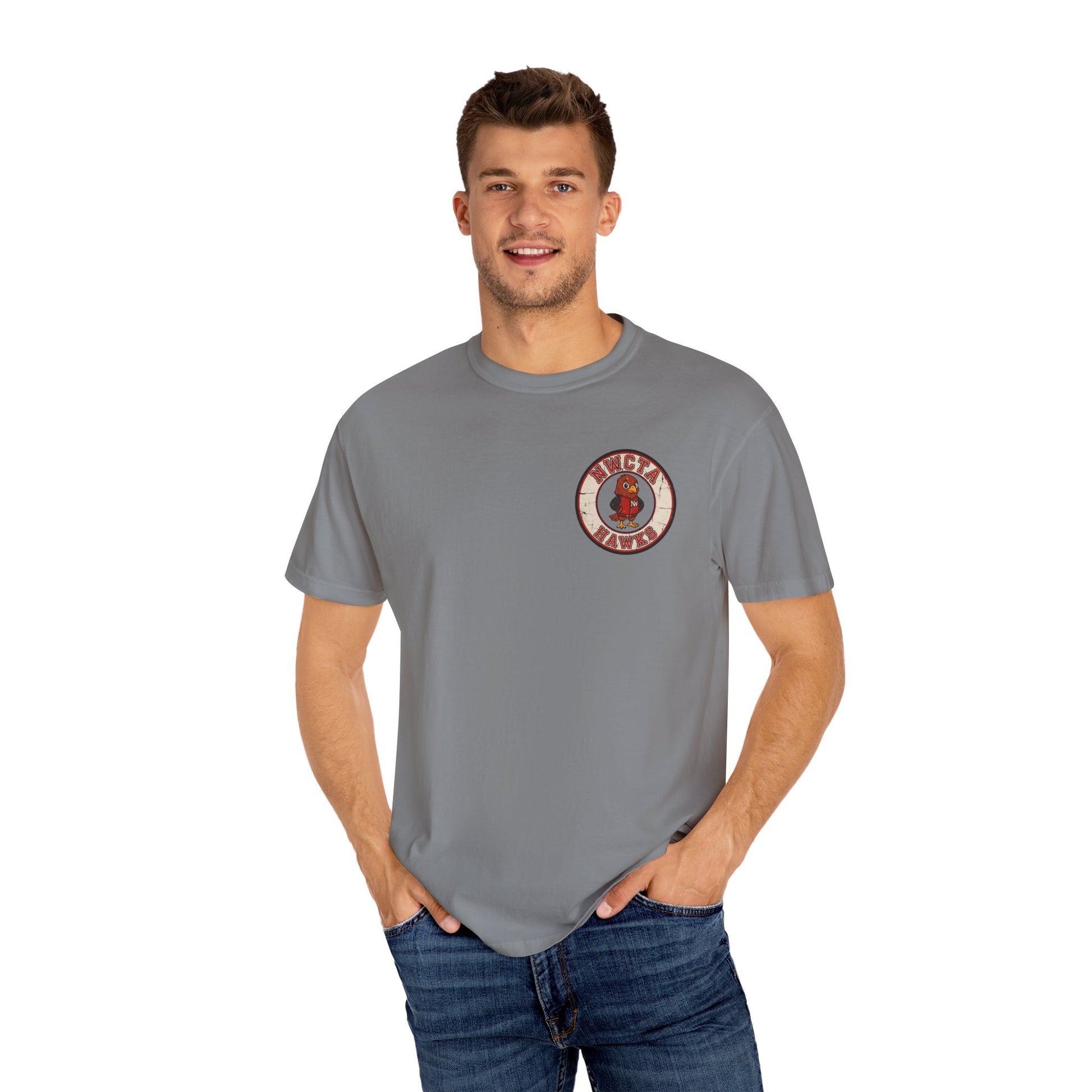 Vintage Style Small Emblem NWCTA Hawk Tee