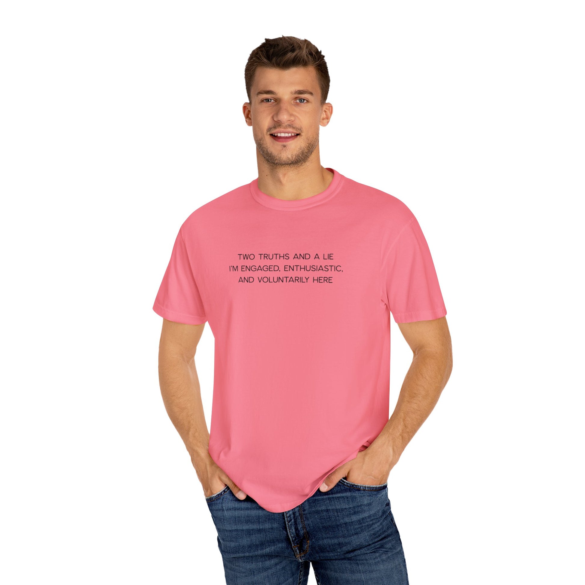 Two Truths and a Lie Teacher Shirt - Funny PD Day Shirt, Icebreaker Survivor Tee, Teacher Humor Comfort Colors Shirt