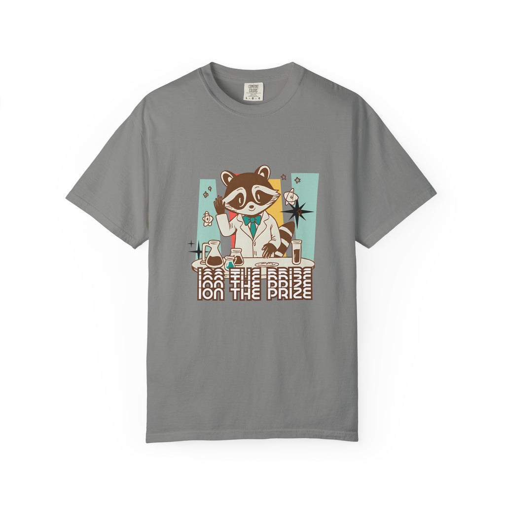Ion the Prize Shirt | Chemistry Teacher Tee | Science Humor | Vintage Raccoon Scientist