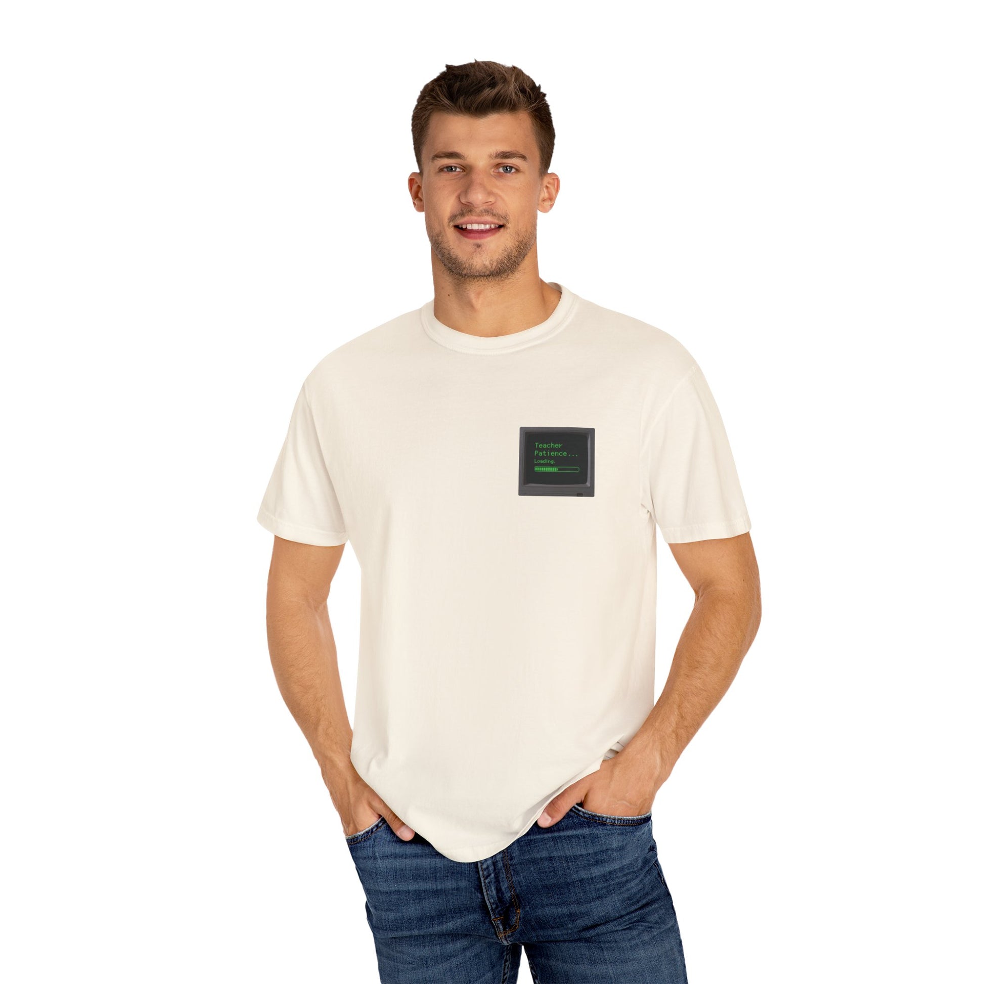 Teacher Patience Loading Shirt -  Retro 80s Computer Style Teacher Tee, Funny Back to School Shirt
