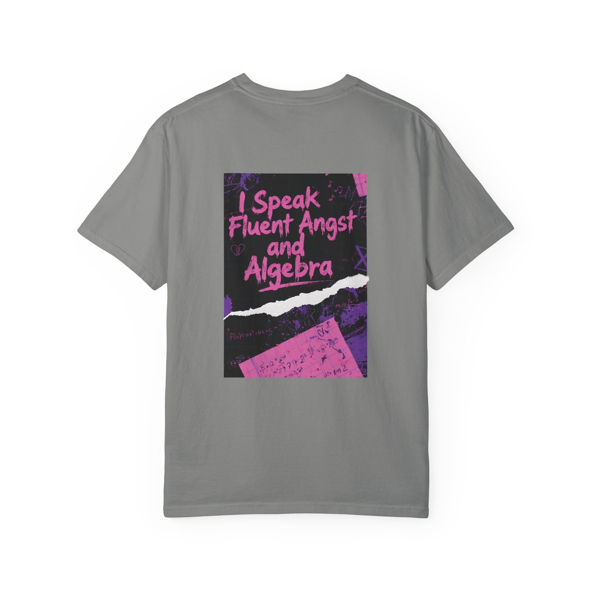 Math Is My Mixtape Shirt - Emo Math Teacher Shirt, I Speak Fluent Angst and Algebra Tee, Two-Sided Teacher Shirt