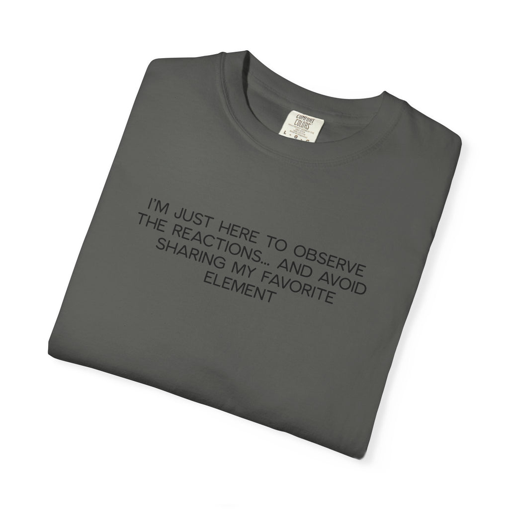 Science Squad Shirt - Funny Teacher PD Day Tee, I'm Just Here to Observe Shirt, Sarcastic Science Team Shirt, Two-Sided