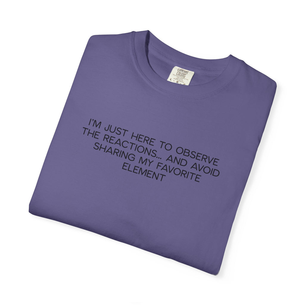 Science Squad Shirt - Funny Teacher PD Day Tee, I'm Just Here to Observe Shirt, Sarcastic Science Team Shirt, Two-Sided