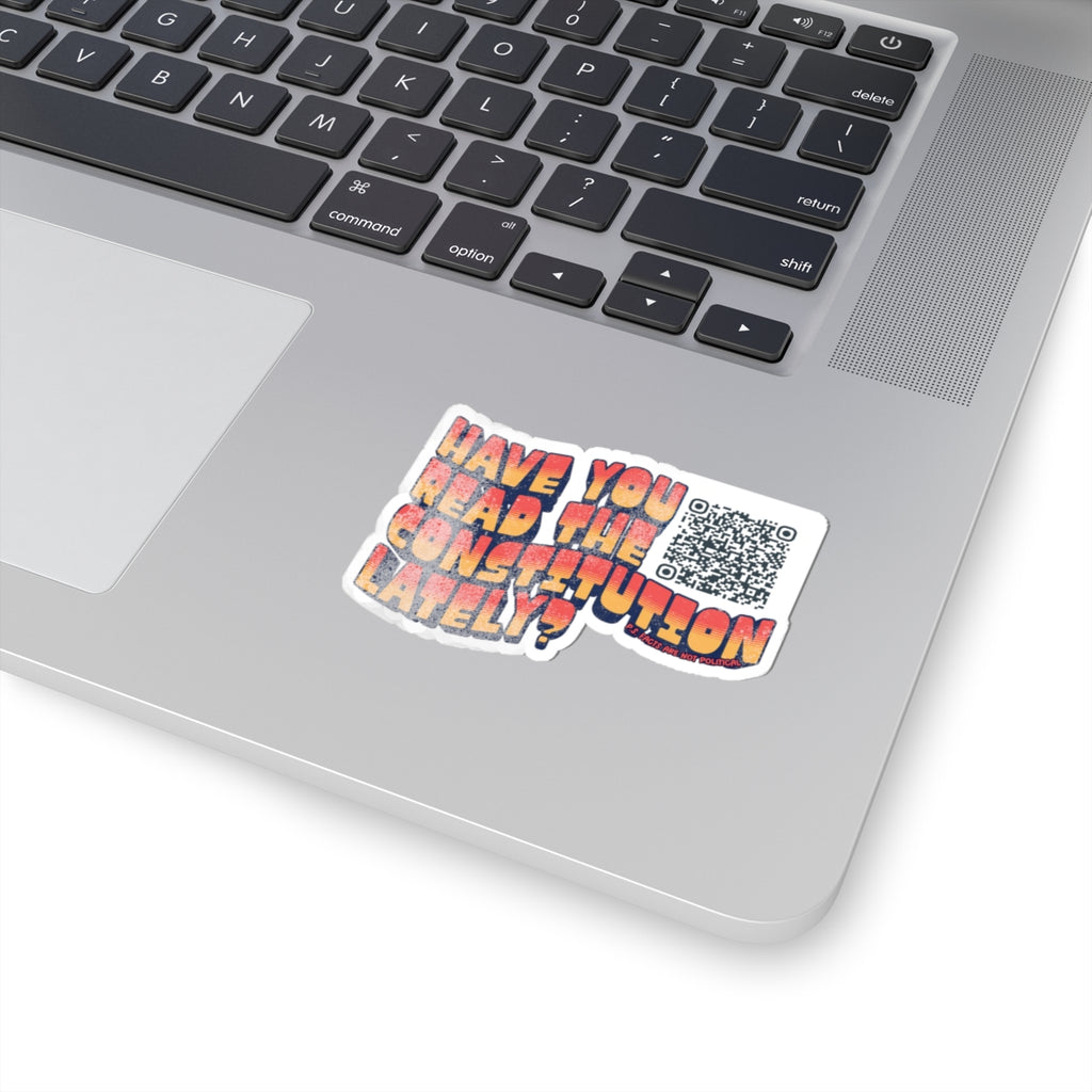 Have You Read The Constitution Lately? 3x3 Sticker | The Dino Dogs Human Rights Collection