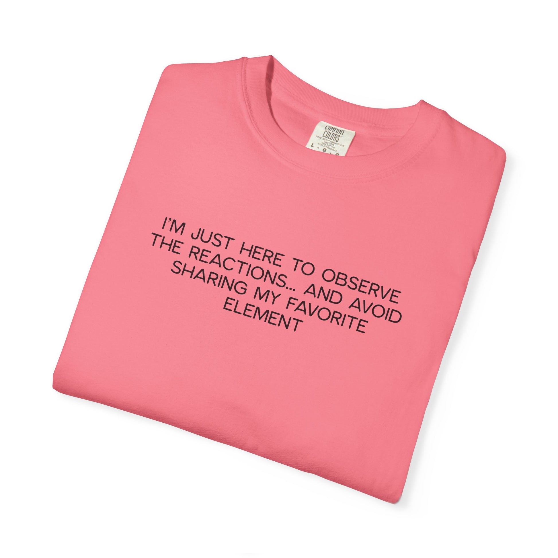 Science Squad Shirt - Funny Teacher PD Day Tee, I'm Just Here to Observe Shirt, Sarcastic Science Team Shirt, Two-Sided