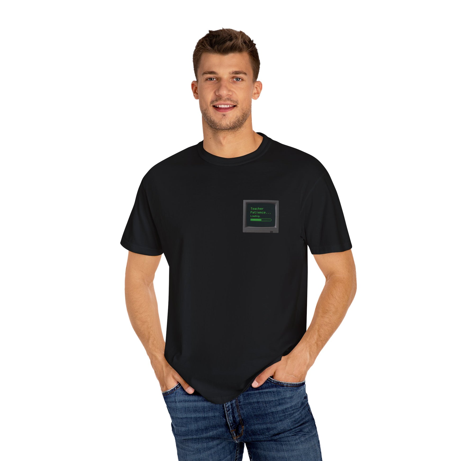 Teacher Patience Loading Shirt -  Retro 80s Computer Style Teacher Tee, Funny Back to School Shirt