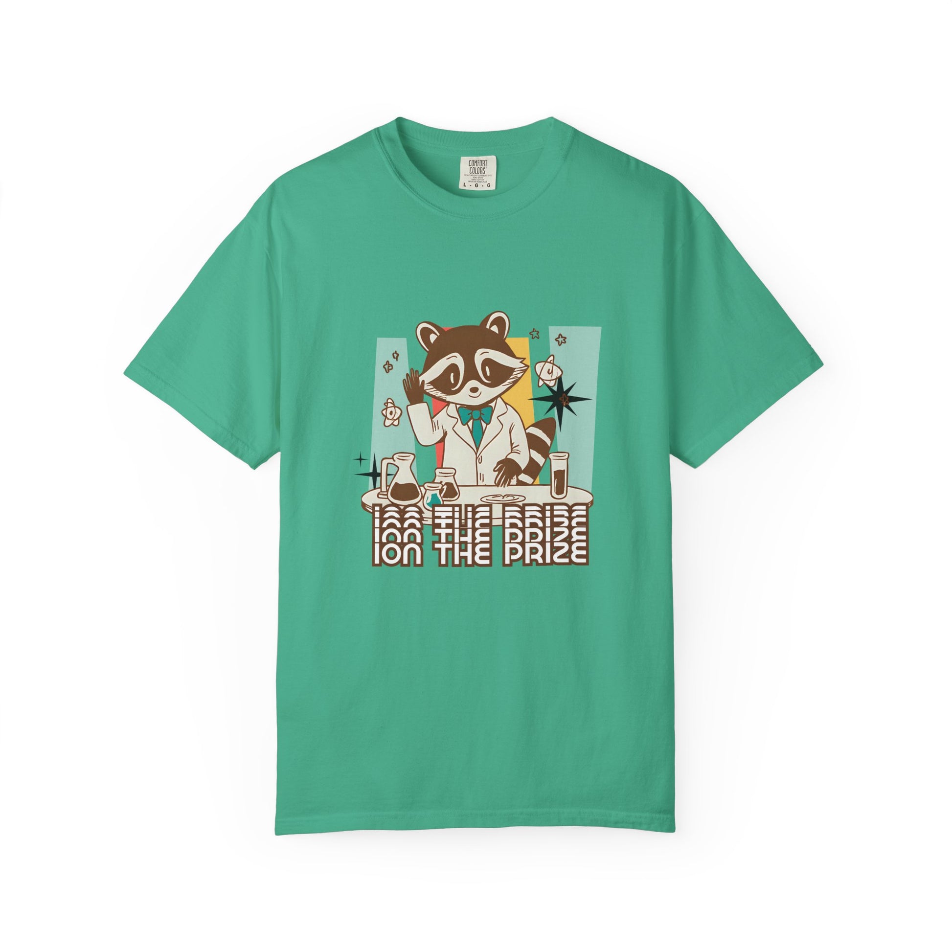 Ion the Prize Shirt | Chemistry Teacher Tee | Science Humor | Vintage Raccoon Scientist