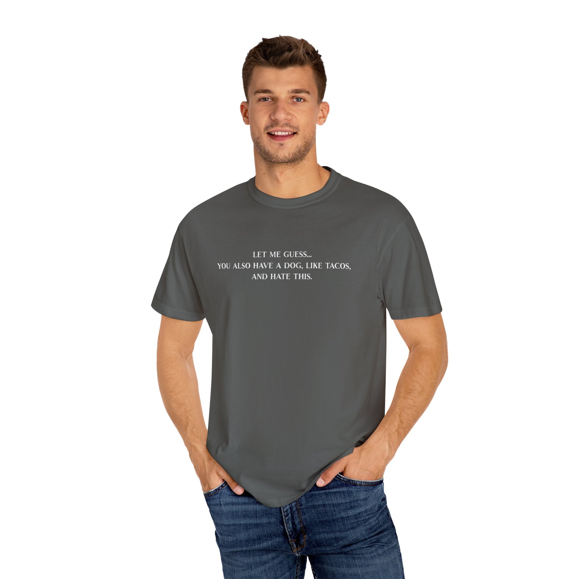 Let Me Guess Shirt - Funny PD Day Teacher Tee, Icebreaker Survivor, Dog Lover, Tacos & Staff Meeting Humor Shirt
