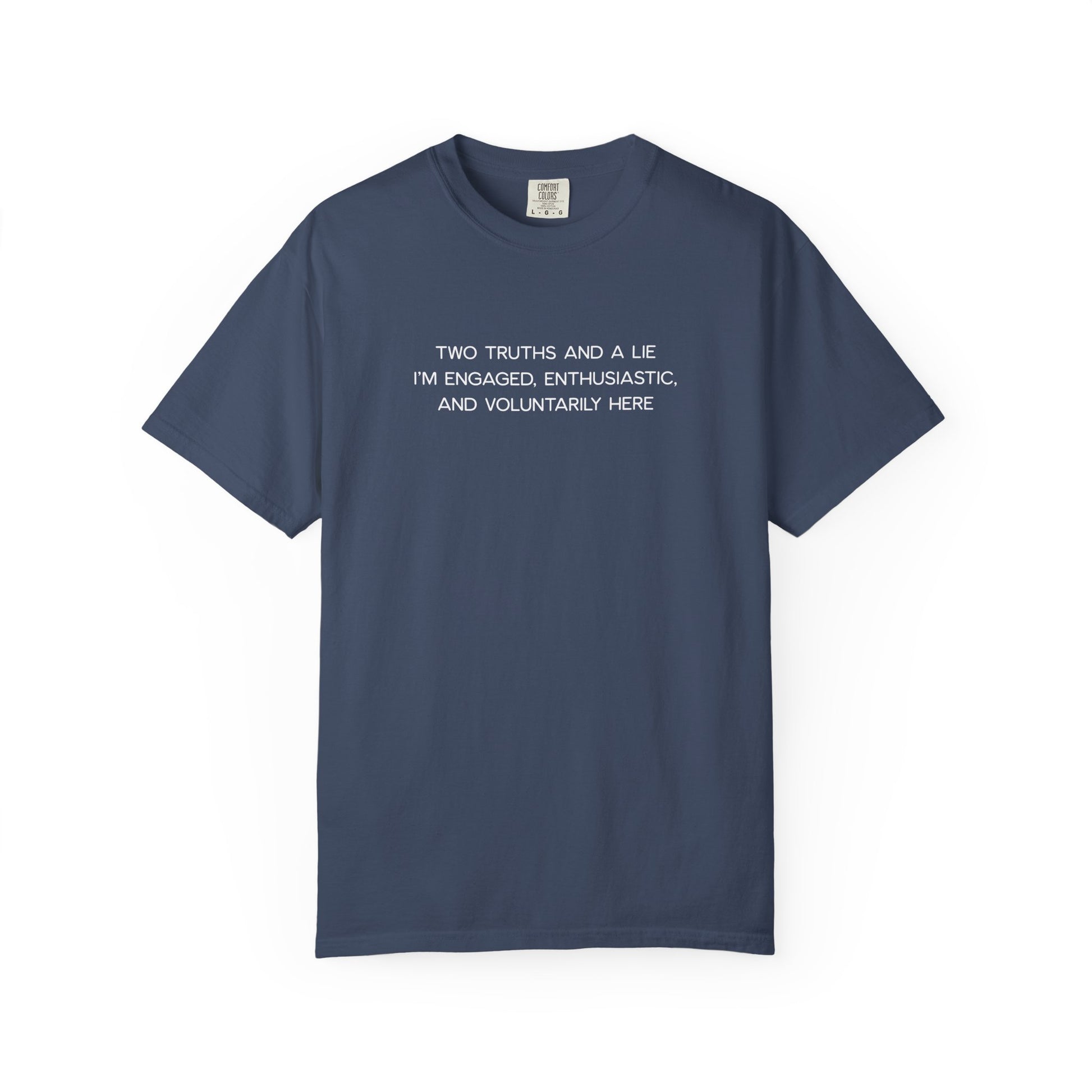 Two Truths and a Lie Teacher Shirt - Funny PD Day Shirt, Icebreaker Survivor Tee, Teacher Humor Comfort Colors Shirt
