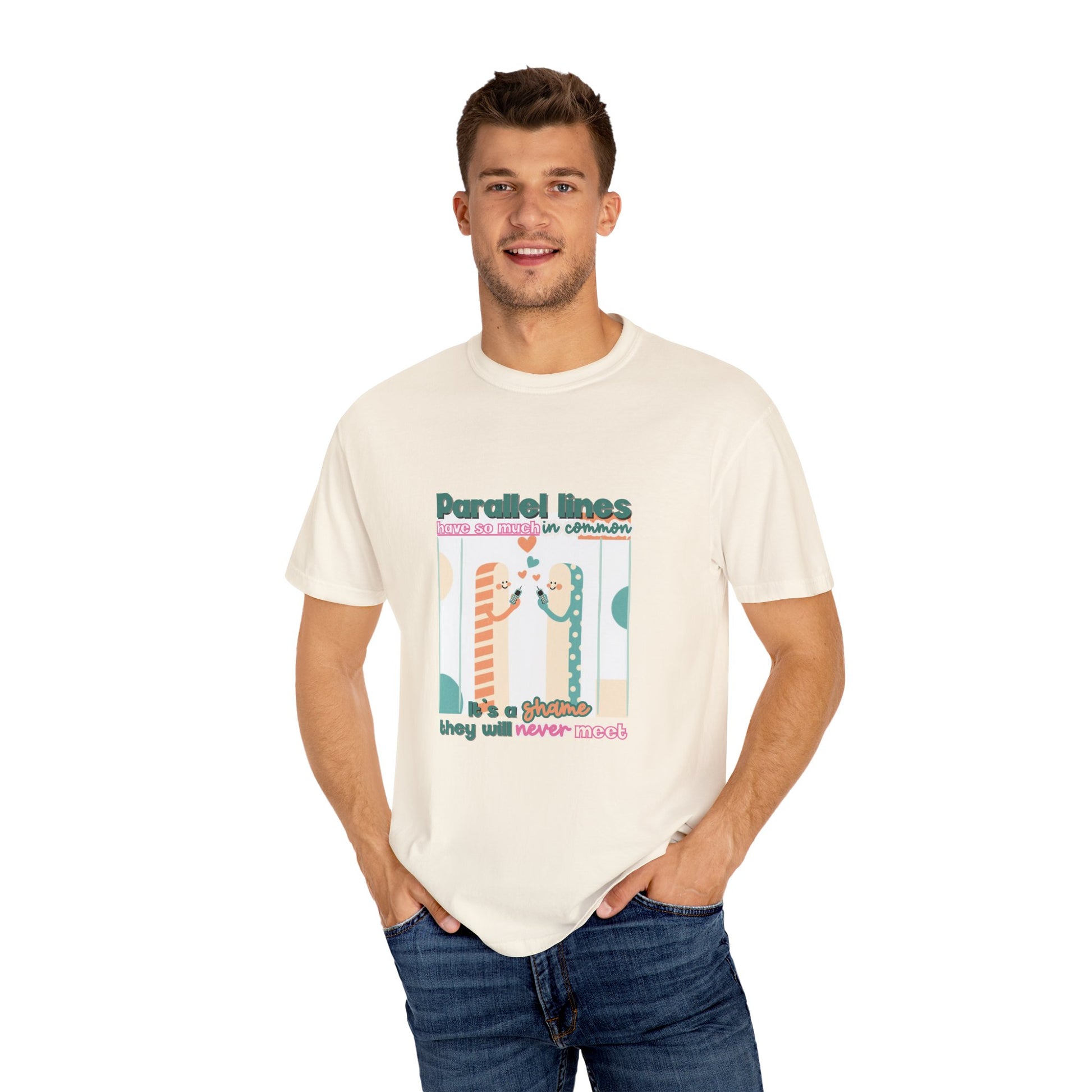 Parallel Lines Geometry Pun Tee