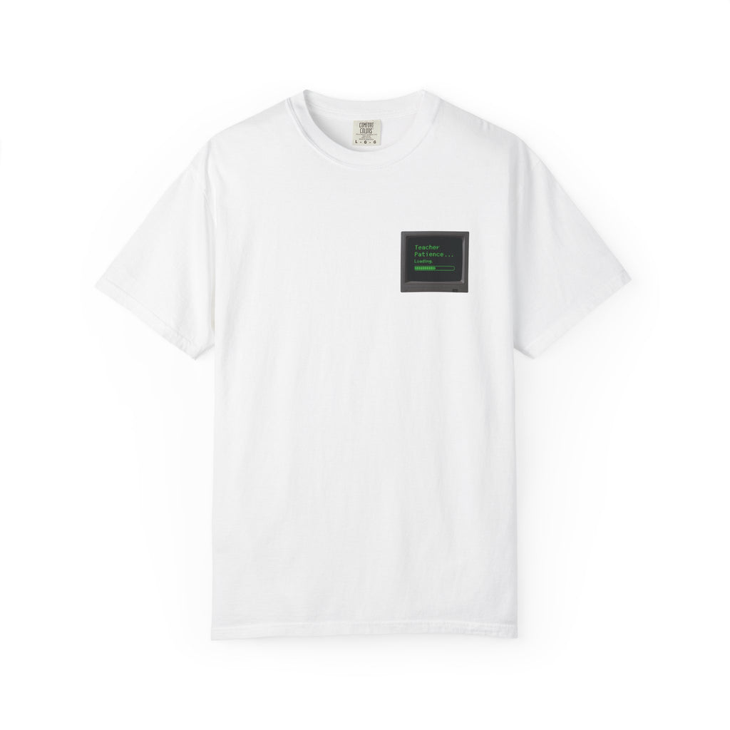 Teacher Patience Loading Shirt -  Retro 80s Computer Style Teacher Tee, Funny Back to School Shirt