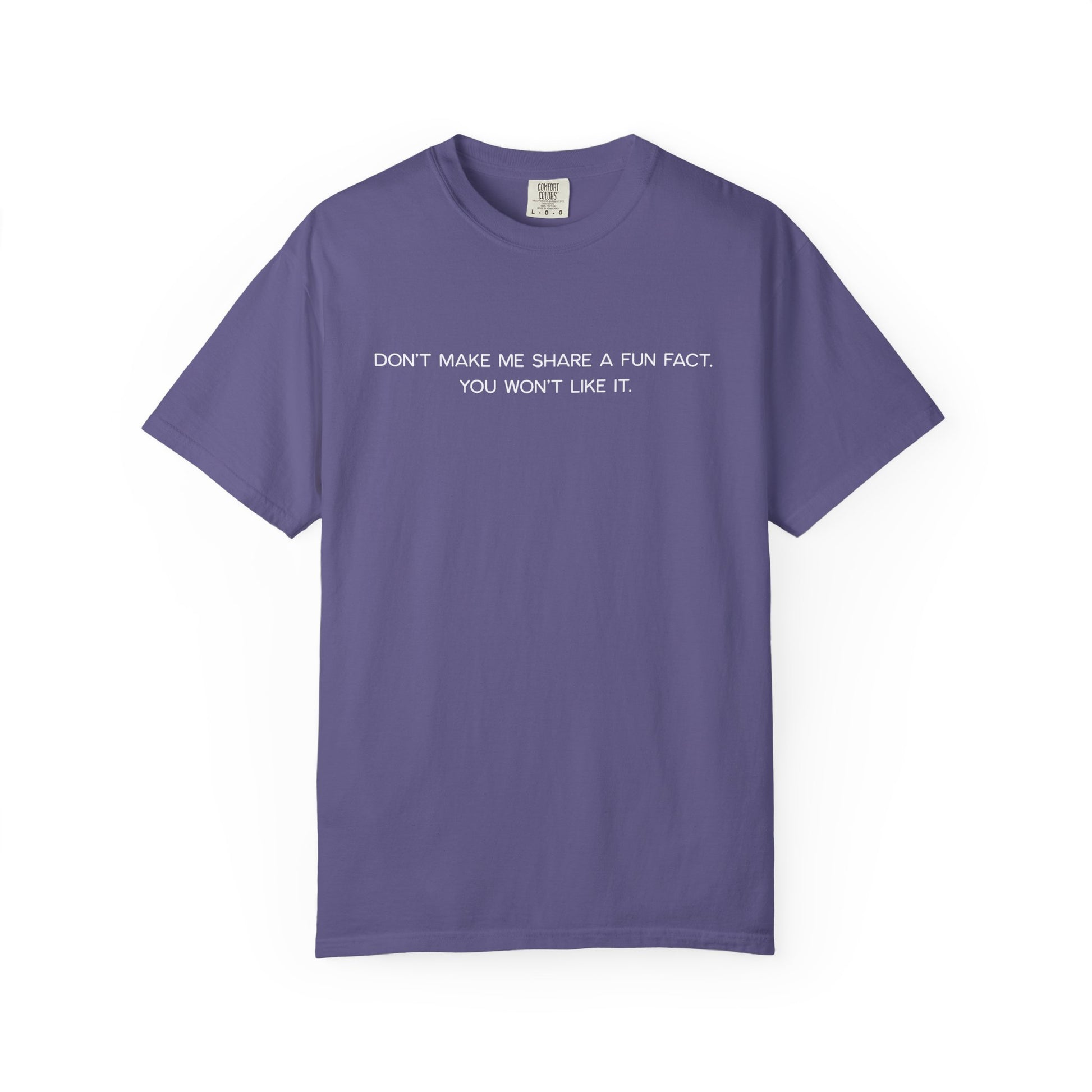 Don't Make Me Share a Fun Fact Shirt - Funny PD Day Teacher Shirt, Anti-Icebreaker Comfort Colors Tee, Staff Meeting Shirt