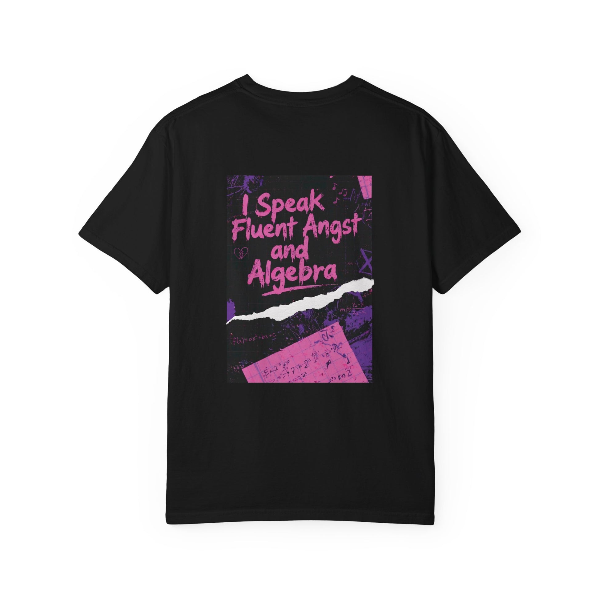 Math Is My Mixtape Shirt - Emo Math Teacher Shirt, I Speak Fluent Angst and Algebra Tee, Two-Sided Teacher Shirt