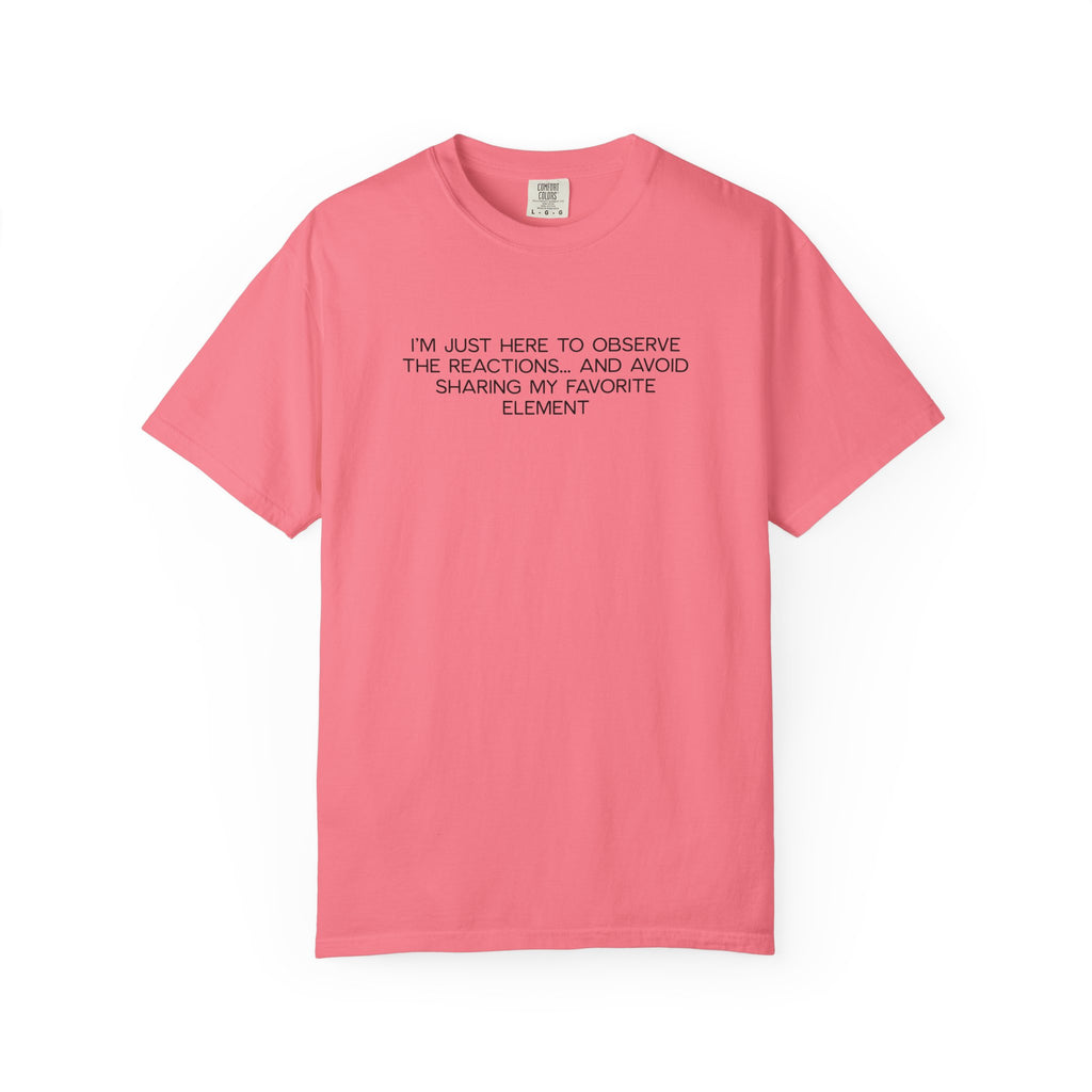 Science Squad Shirt - Funny Teacher PD Day Tee, I'm Just Here to Observe Shirt, Sarcastic Science Team Shirt, Two-Sided