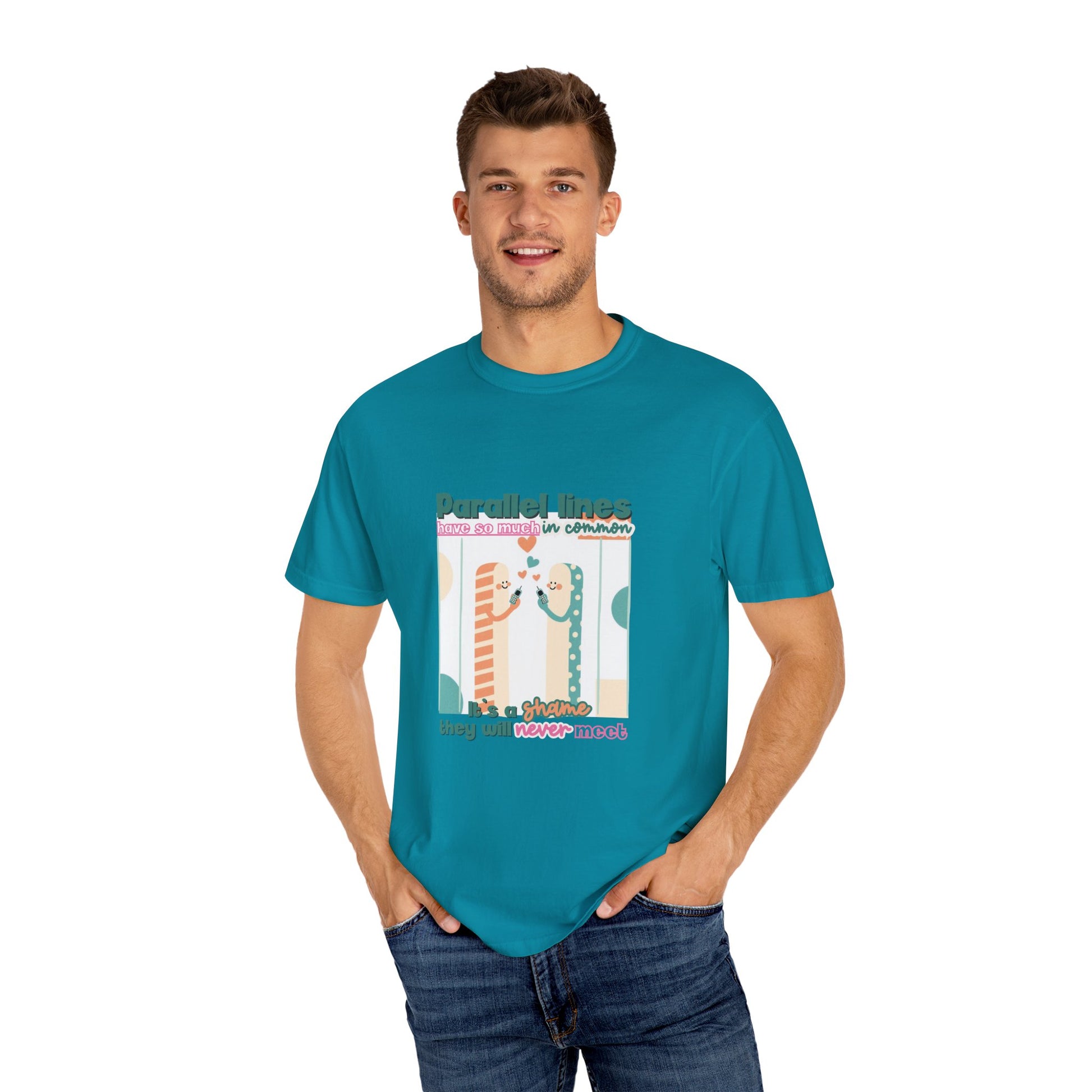 Parallel Lines Geometry Pun Tee