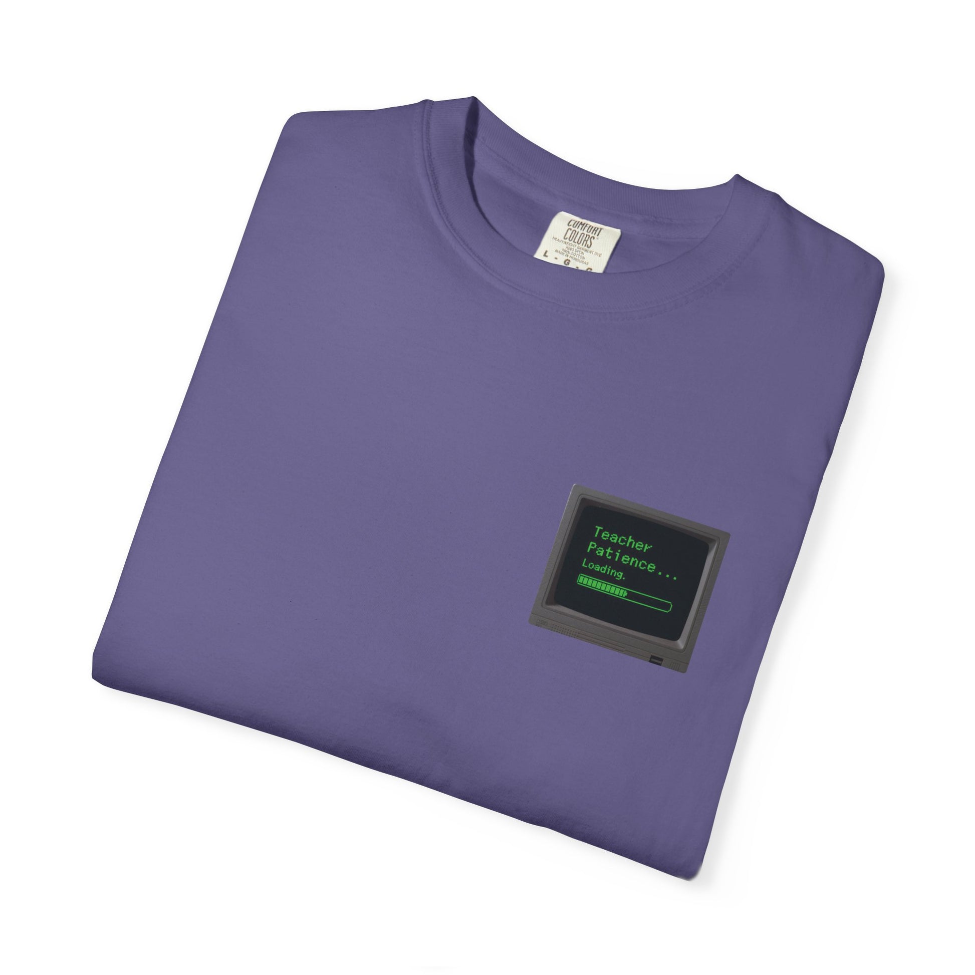 Teacher Patience Loading Shirt -  Retro 80s Computer Style Teacher Tee, Funny Back to School Shirt
