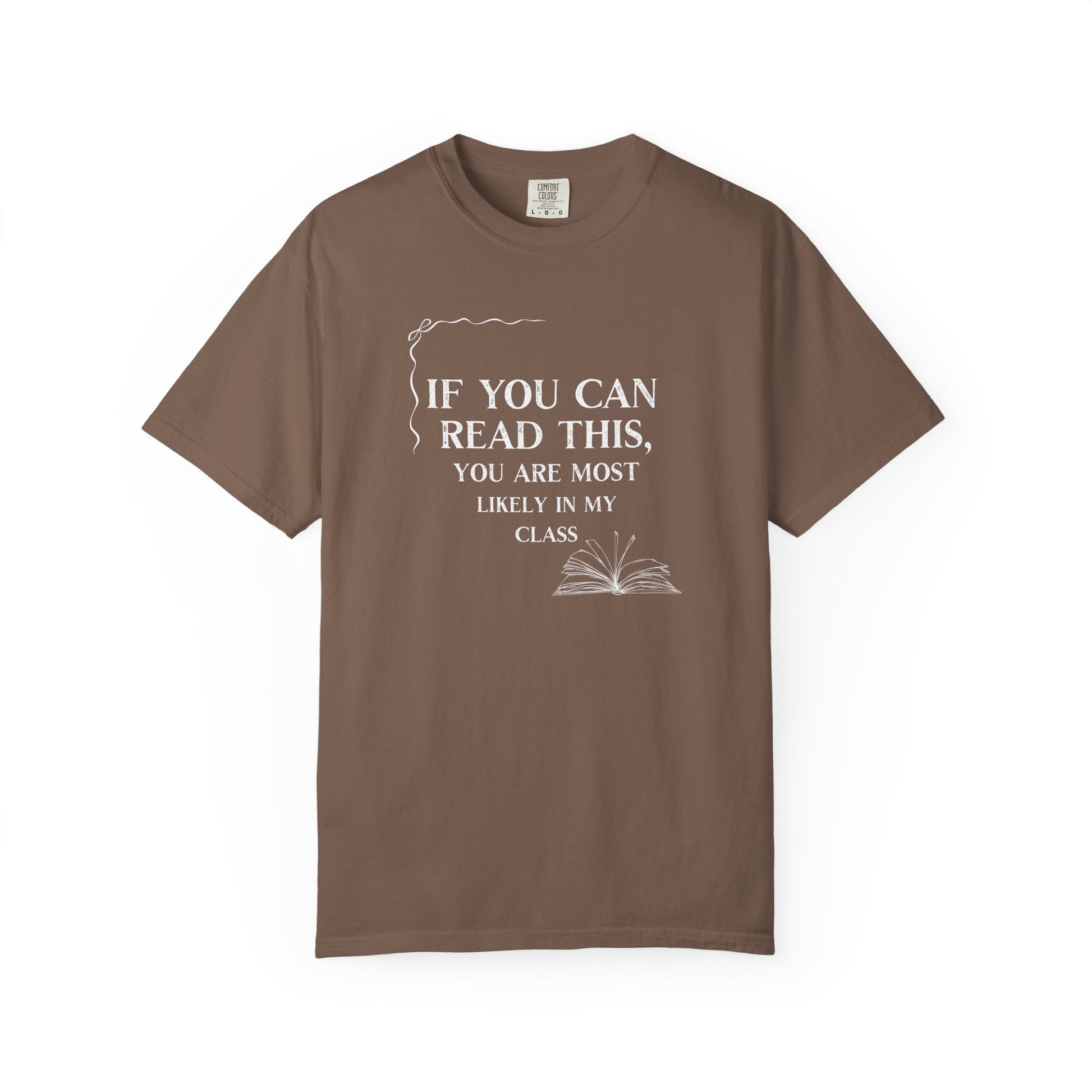If You Can Read This You're Most Likely in My Class Shirt - Minimalist Teacher Tee, Funny Elementary Teacher Shirt