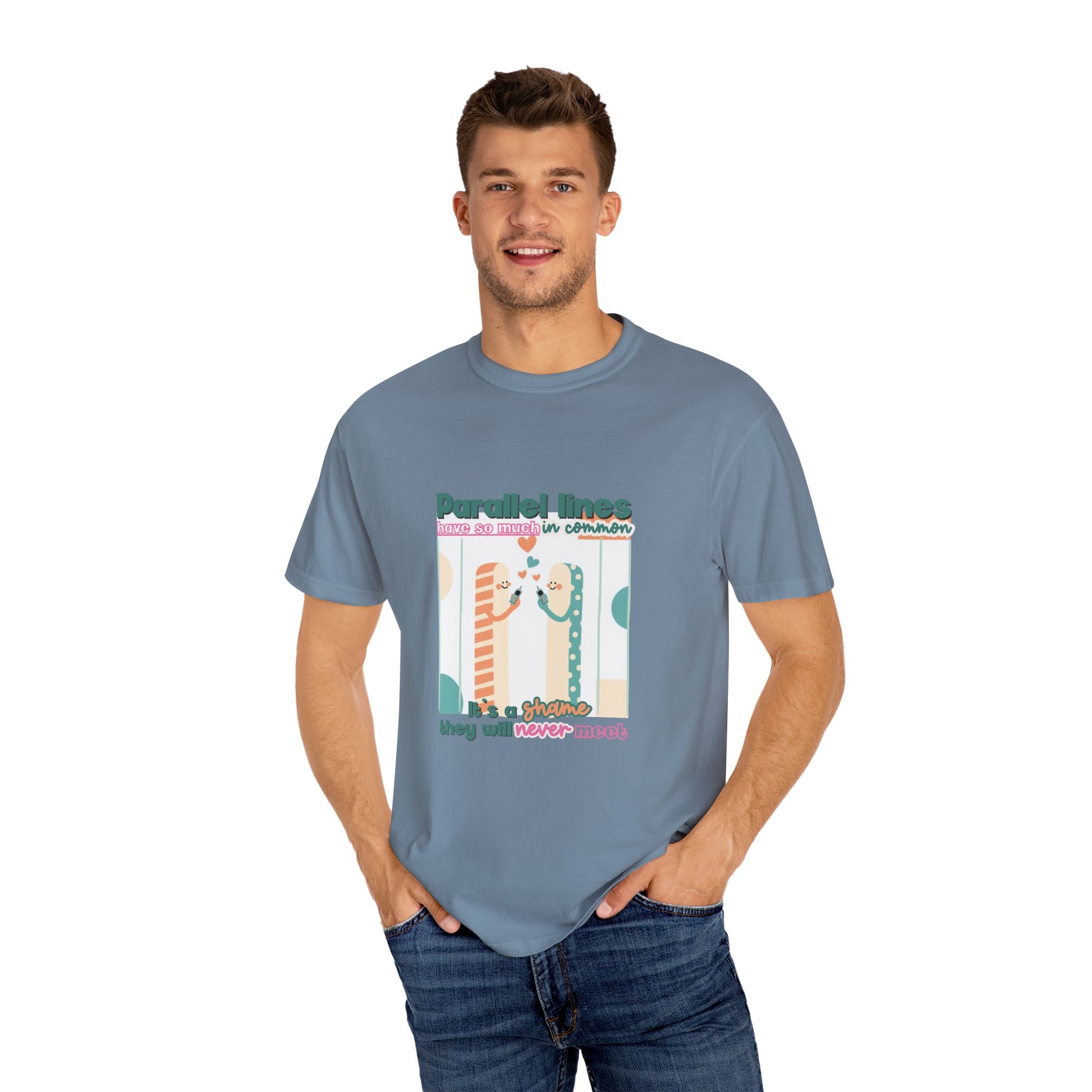 Parallel Lines Geometry Pun Tee