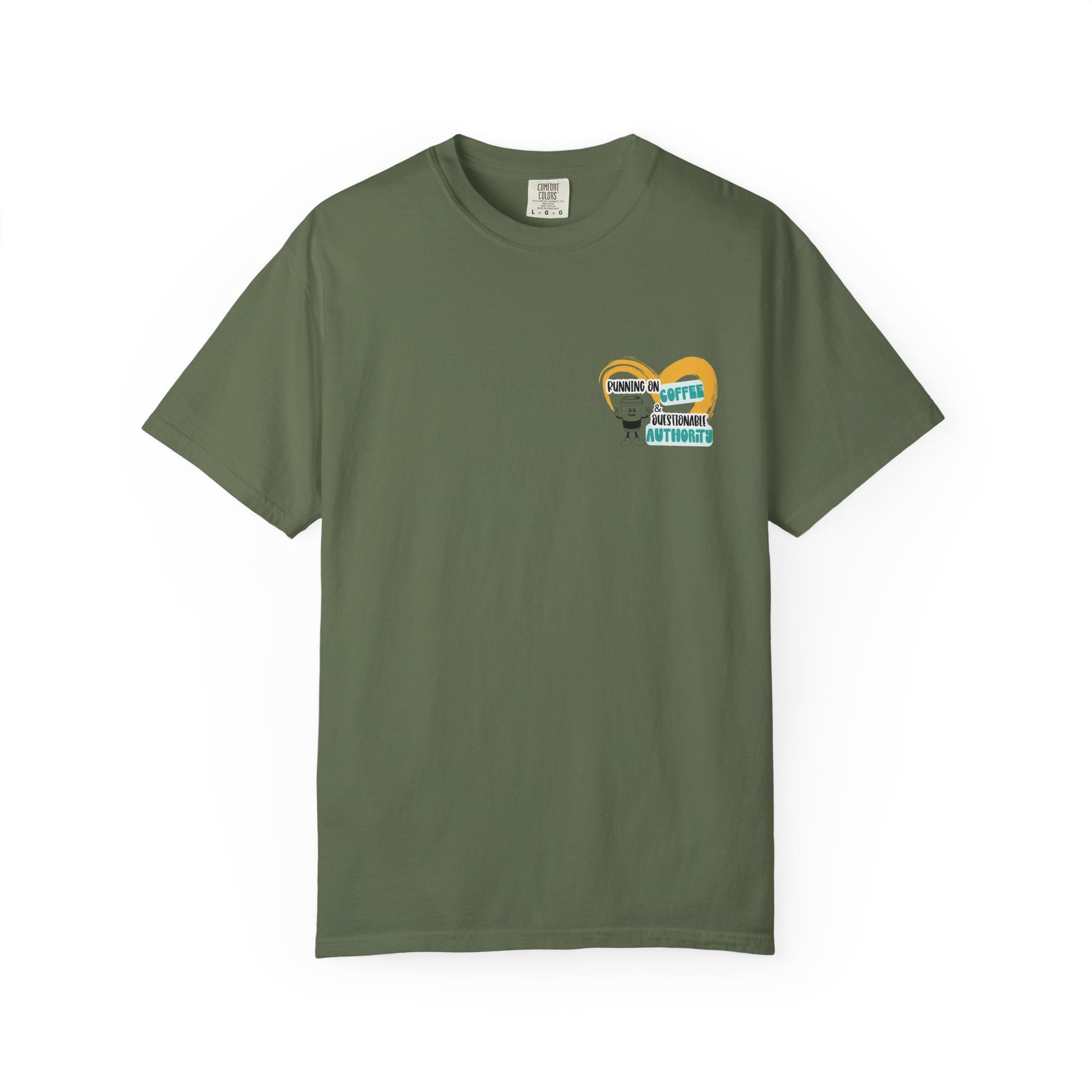 Running on Coffee and Questionable Authority Tee