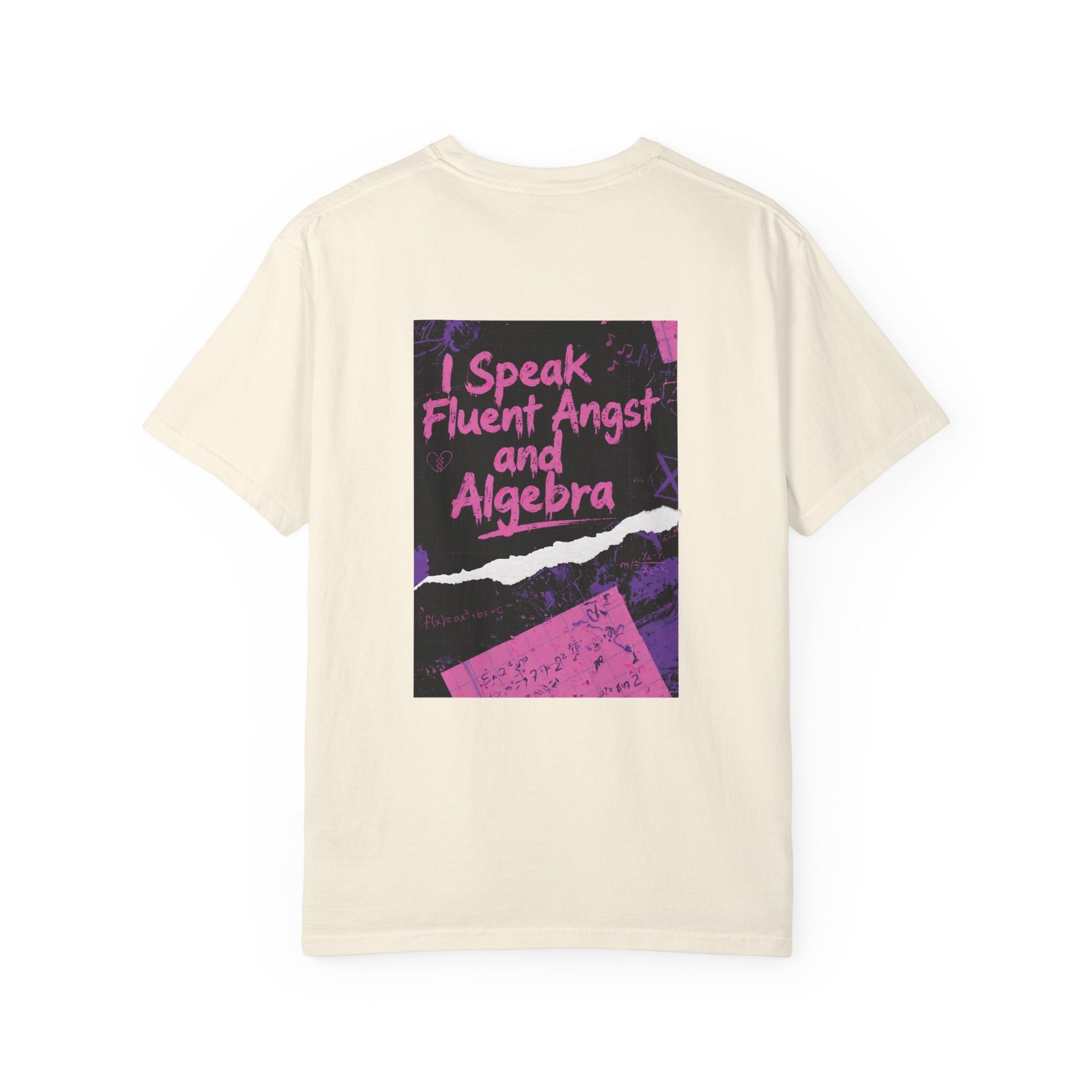 Math Is My Mixtape Shirt - Emo Math Teacher Shirt, I Speak Fluent Angst and Algebra Tee, Two-Sided Teacher Shirt