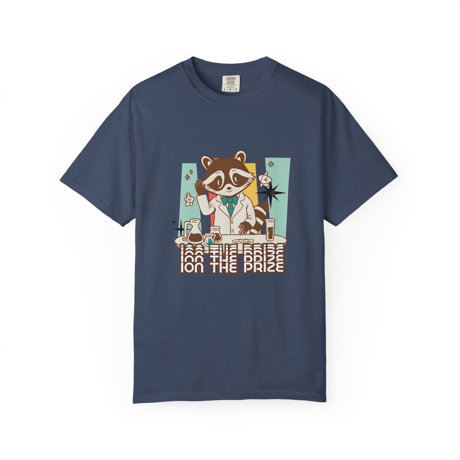 Ion the Prize Shirt | Chemistry Teacher Tee | Science Humor | Vintage Raccoon Scientist