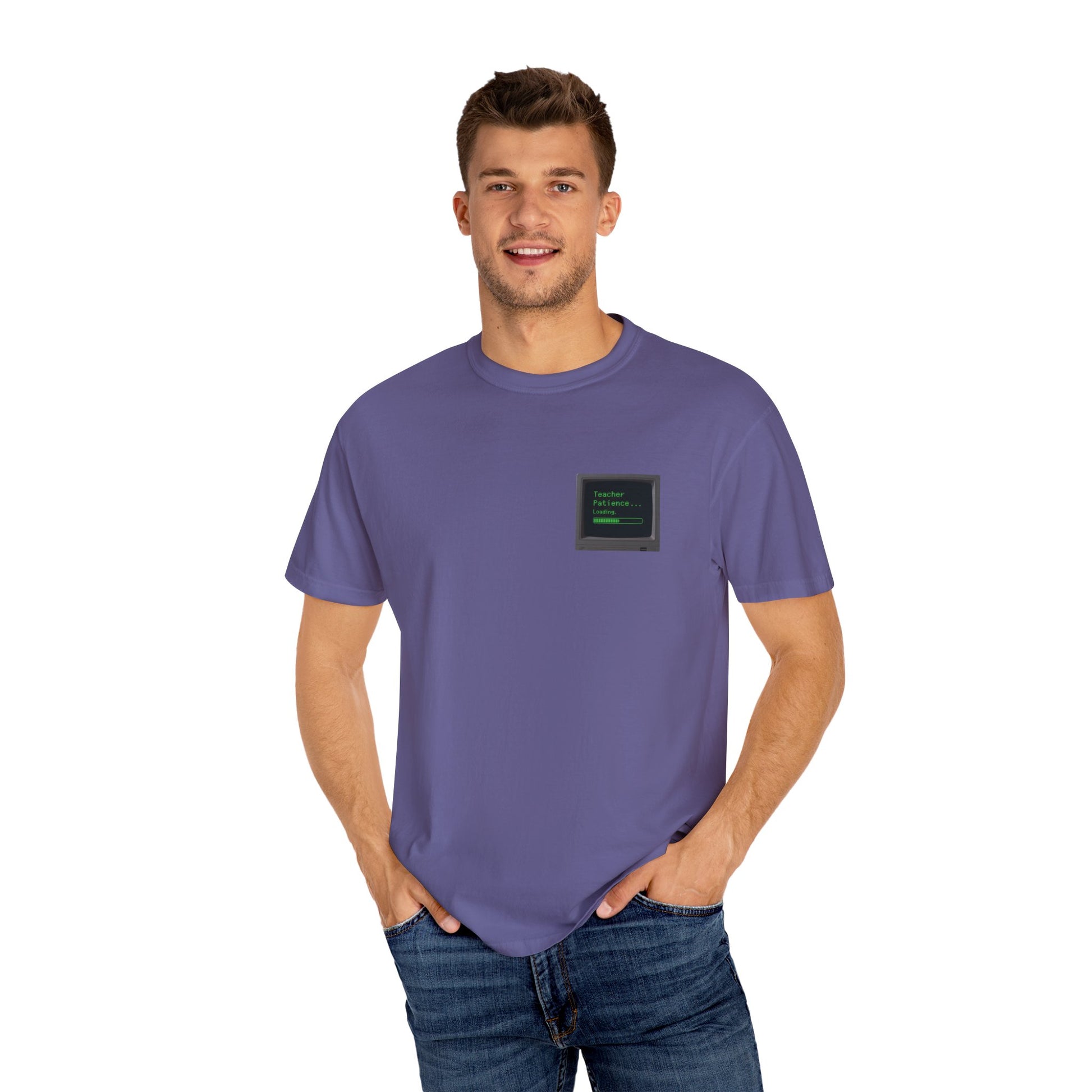 Teacher Patience Loading Shirt -  Retro 80s Computer Style Teacher Tee, Funny Back to School Shirt