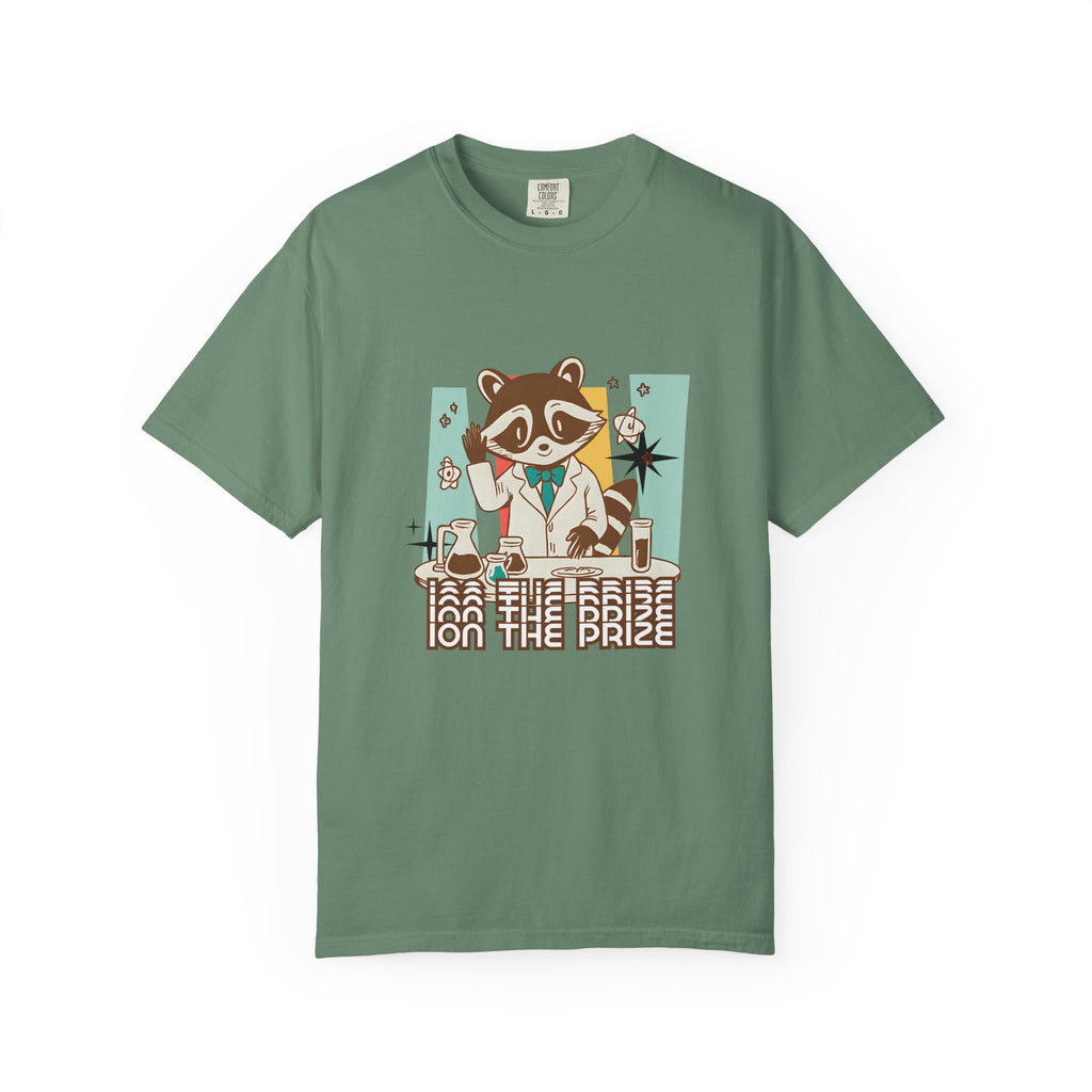 Ion the Prize Shirt | Chemistry Teacher Tee | Science Humor | Vintage Raccoon Scientist