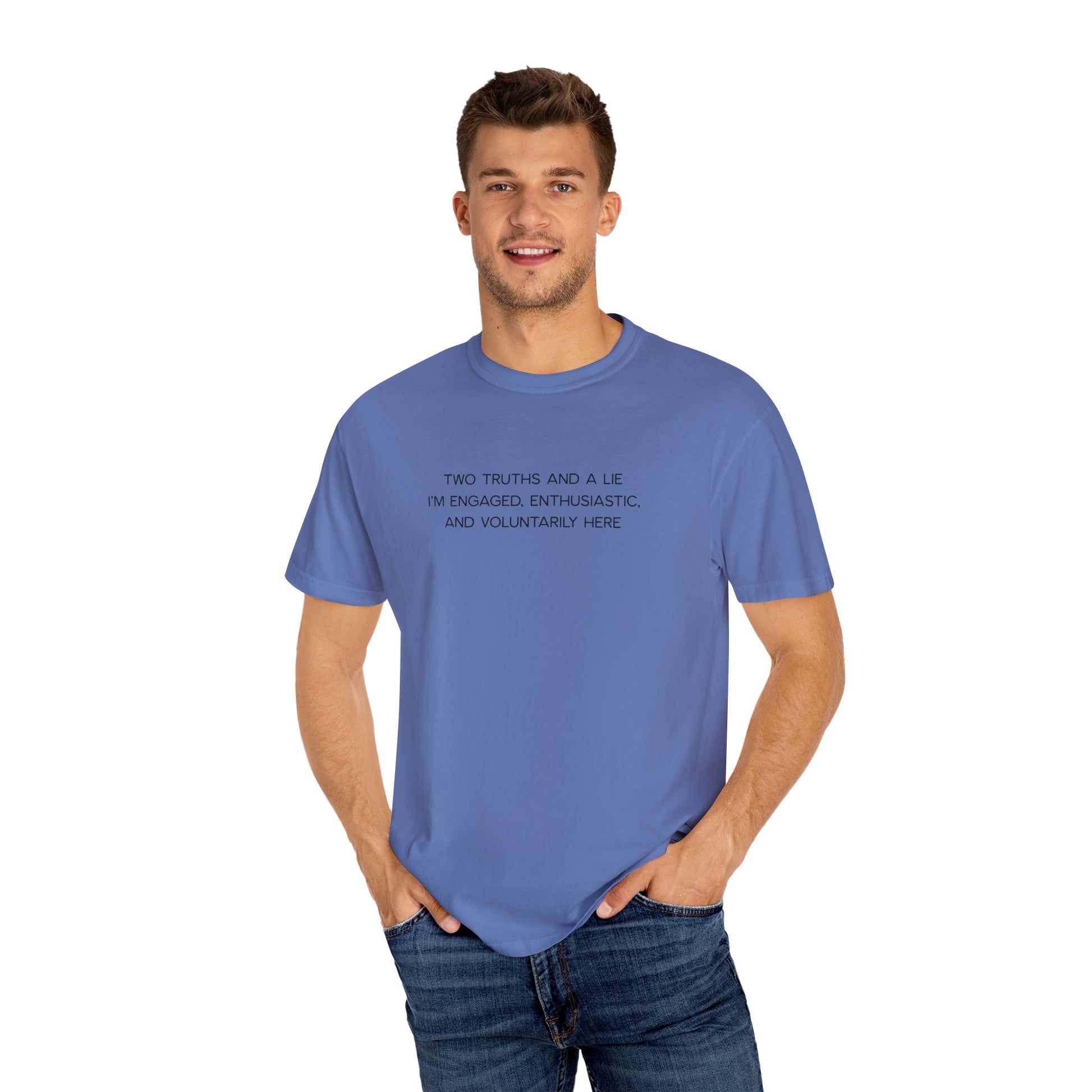Two Truths and a Lie Teacher Shirt - Funny PD Day Shirt, Icebreaker Survivor Tee, Teacher Humor Comfort Colors Shirt