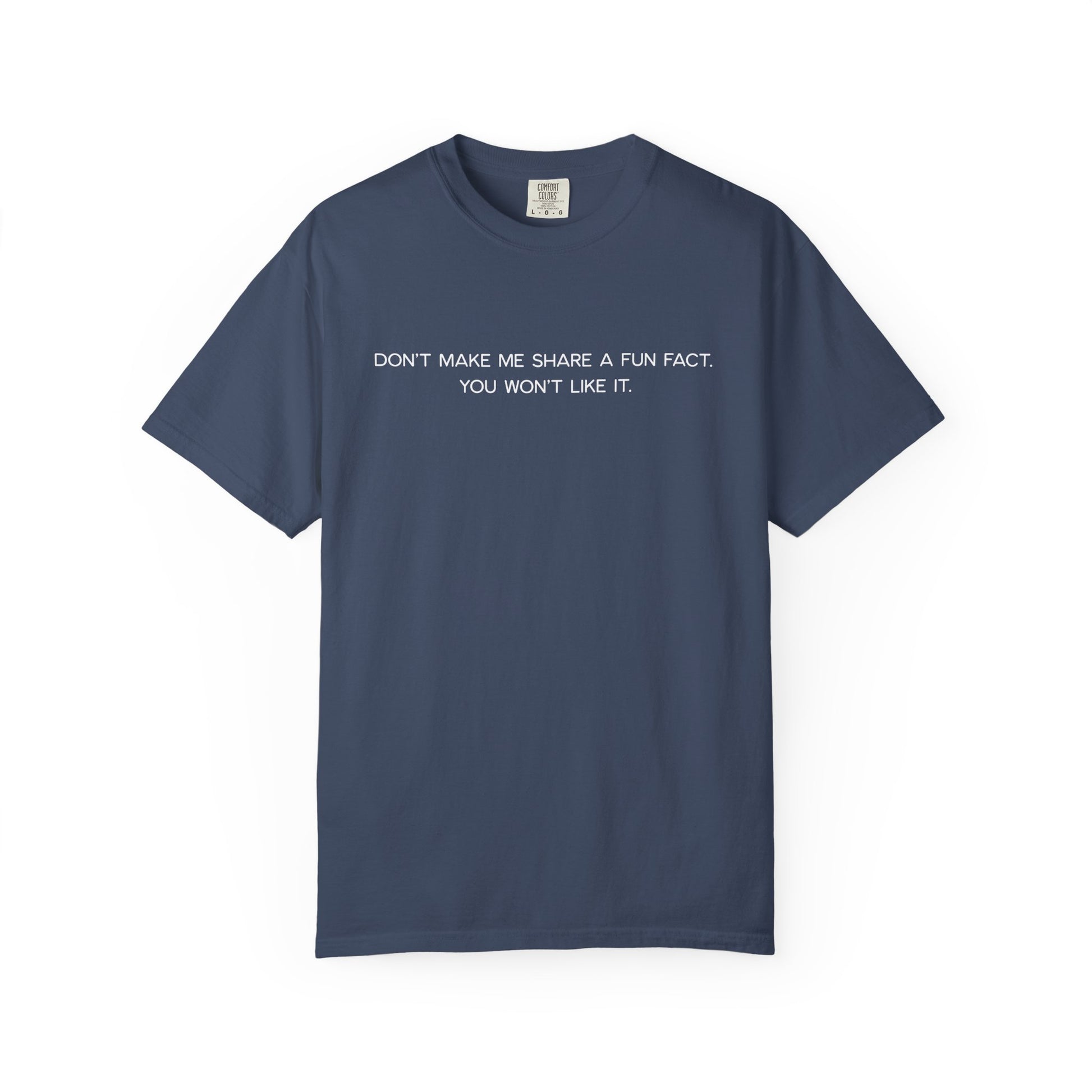 Don't Make Me Share a Fun Fact Shirt - Funny PD Day Teacher Shirt, Anti-Icebreaker Comfort Colors Tee, Staff Meeting Shirt