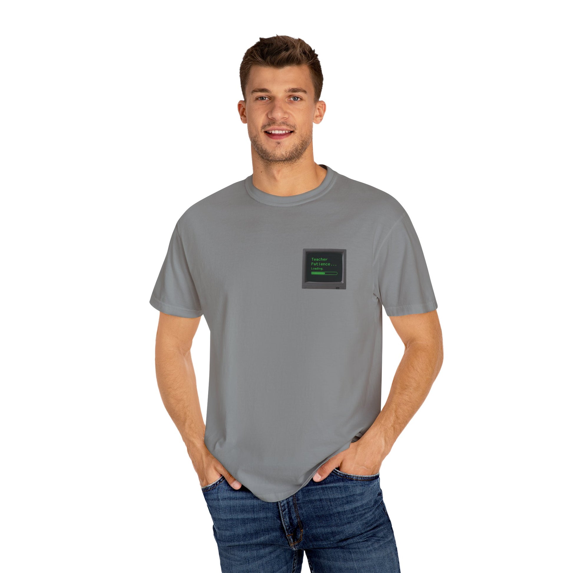 Teacher Patience Loading Shirt -  Retro 80s Computer Style Teacher Tee, Funny Back to School Shirt