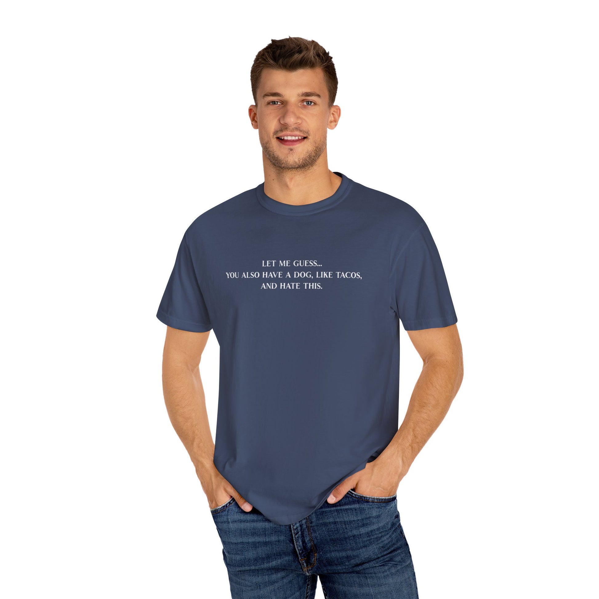 Let Me Guess Shirt - Funny PD Day Teacher Tee, Icebreaker Survivor, Dog Lover, Tacos & Staff Meeting Humor Shirt
