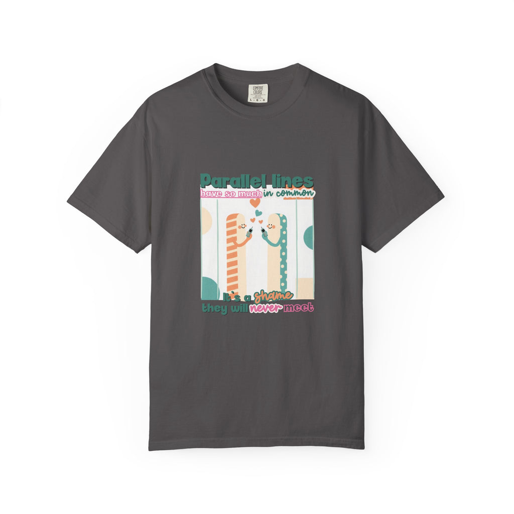 Parallel Lines Geometry Pun Tee