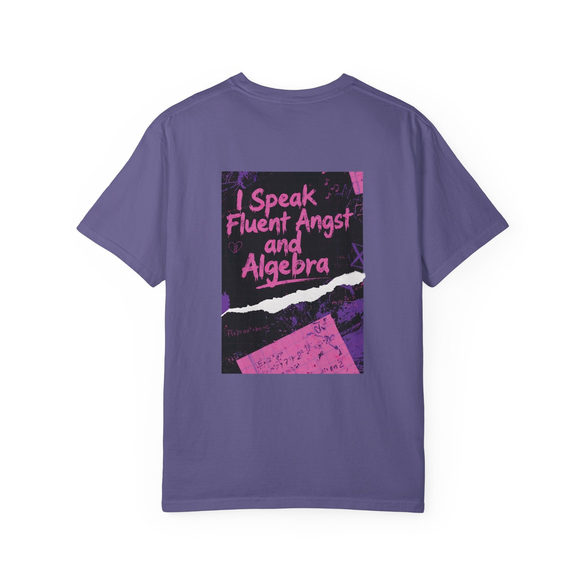 Math Is My Mixtape Shirt - Emo Math Teacher Shirt, I Speak Fluent Angst and Algebra Tee, Two-Sided Teacher Shirt