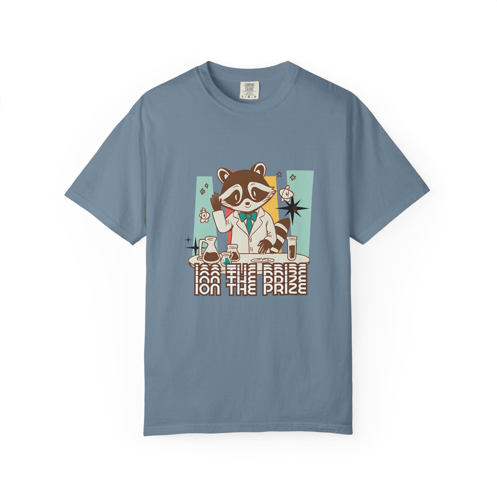 Ion the Prize Shirt | Chemistry Teacher Tee | Science Humor | Vintage Raccoon Scientist