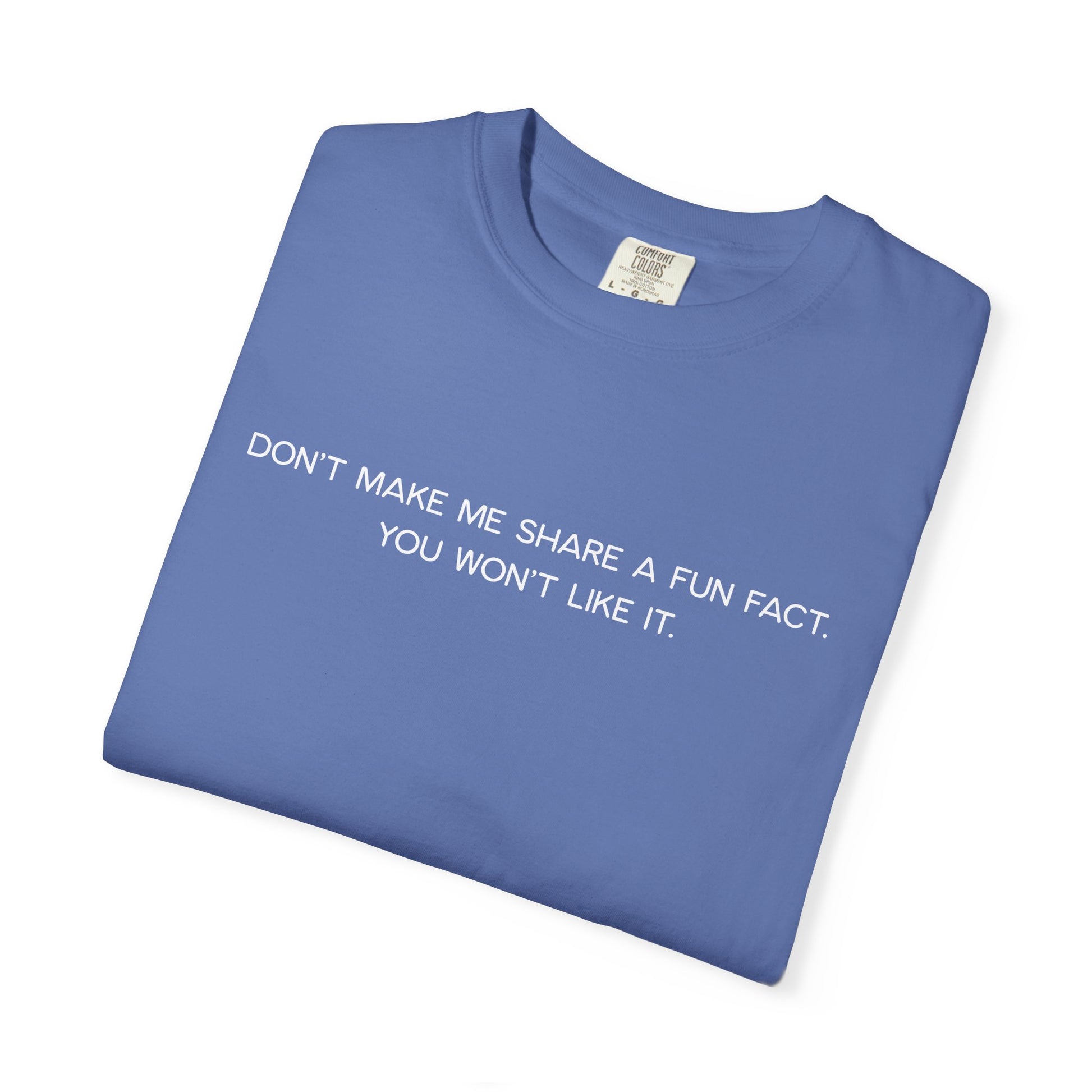 Don't Make Me Share a Fun Fact Shirt - Funny PD Day Teacher Shirt, Anti-Icebreaker Comfort Colors Tee, Staff Meeting Shirt