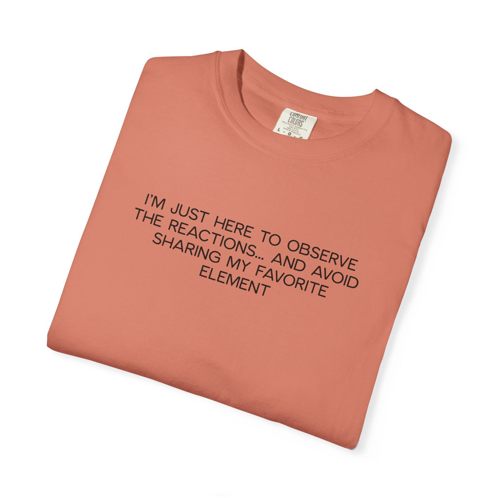 Science Squad Shirt - Funny Teacher PD Day Tee, I'm Just Here to Observe Shirt, Sarcastic Science Team Shirt, Two-Sided