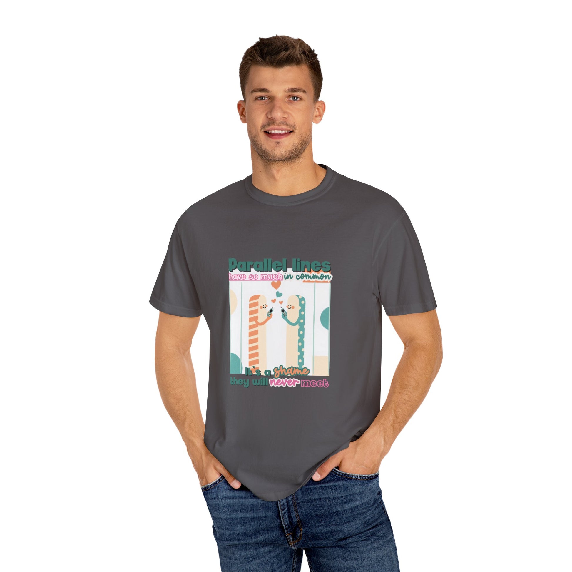 Parallel Lines Geometry Pun Tee