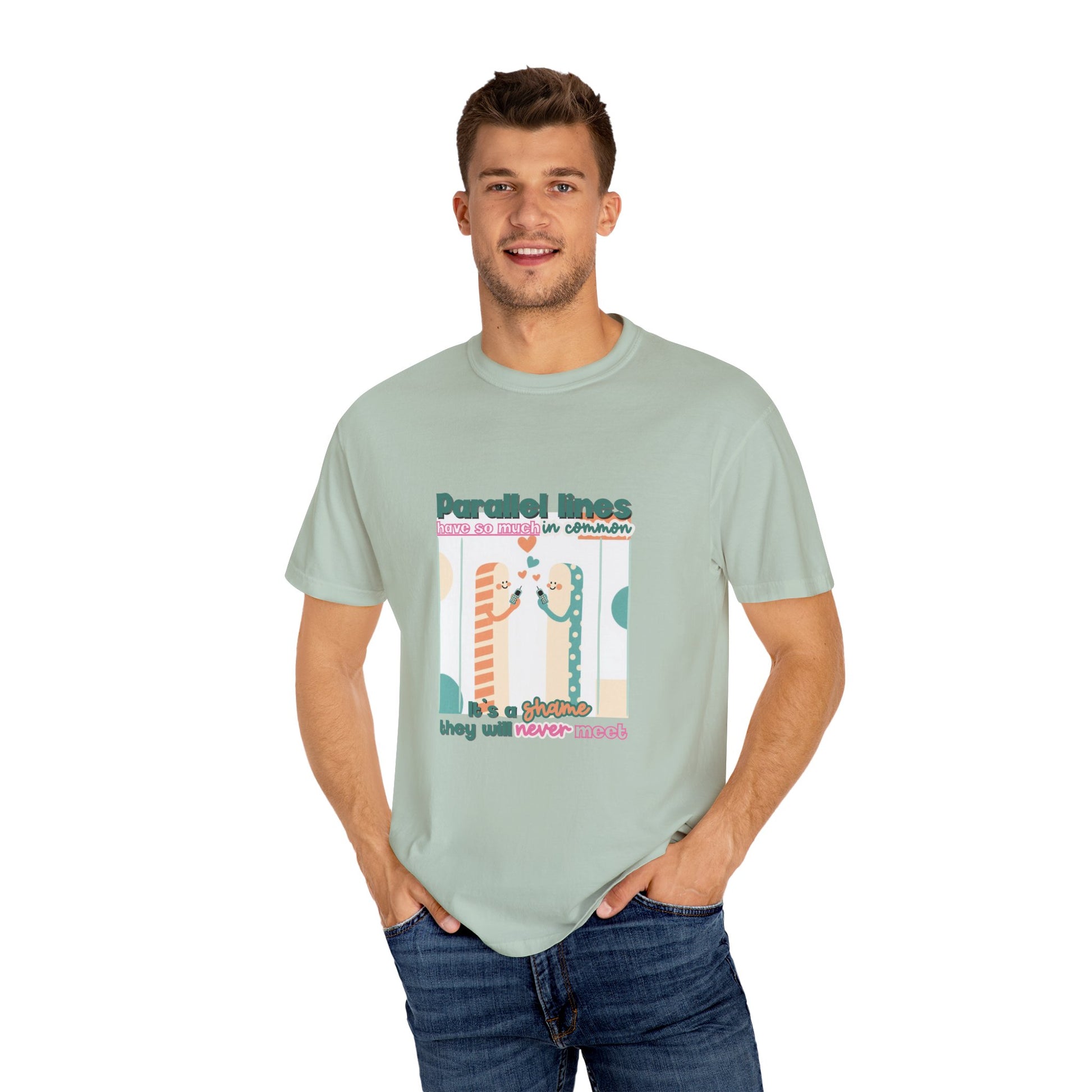 Parallel Lines Geometry Pun Tee