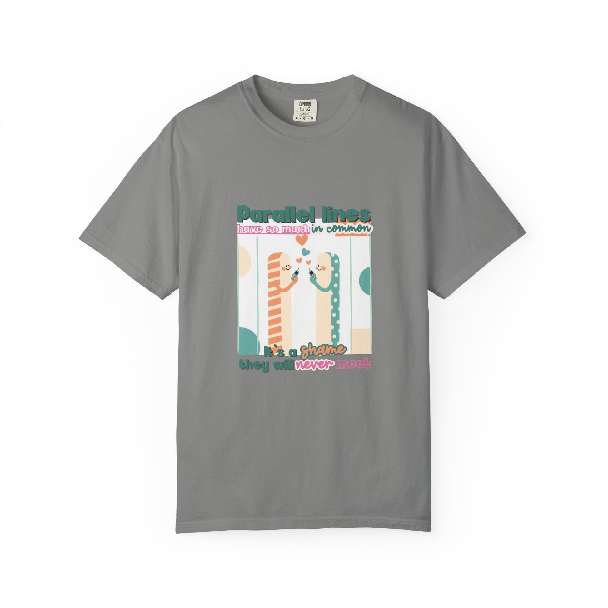 Parallel Lines Geometry Pun Tee