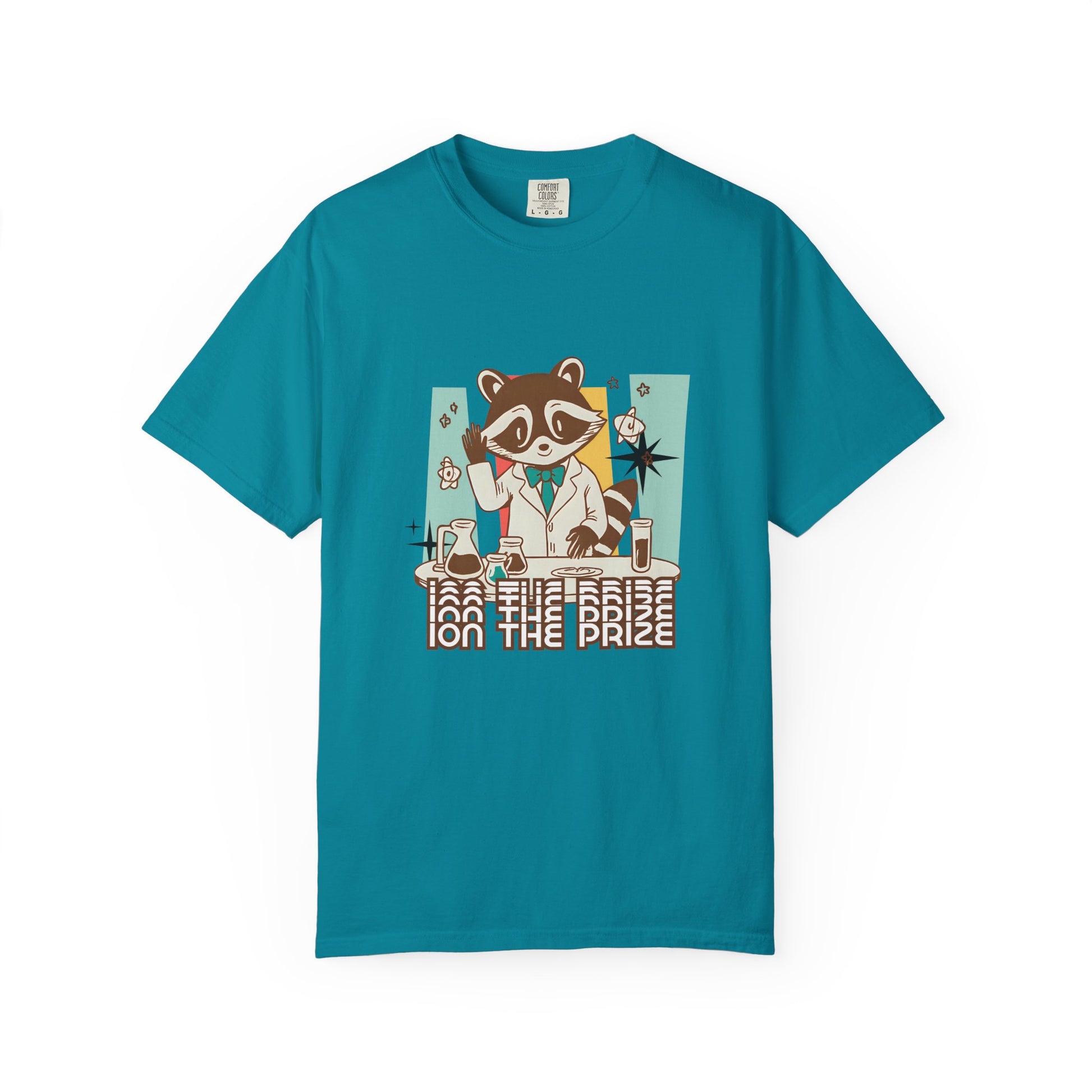 Ion the Prize Shirt | Chemistry Teacher Tee | Science Humor | Vintage Raccoon Scientist