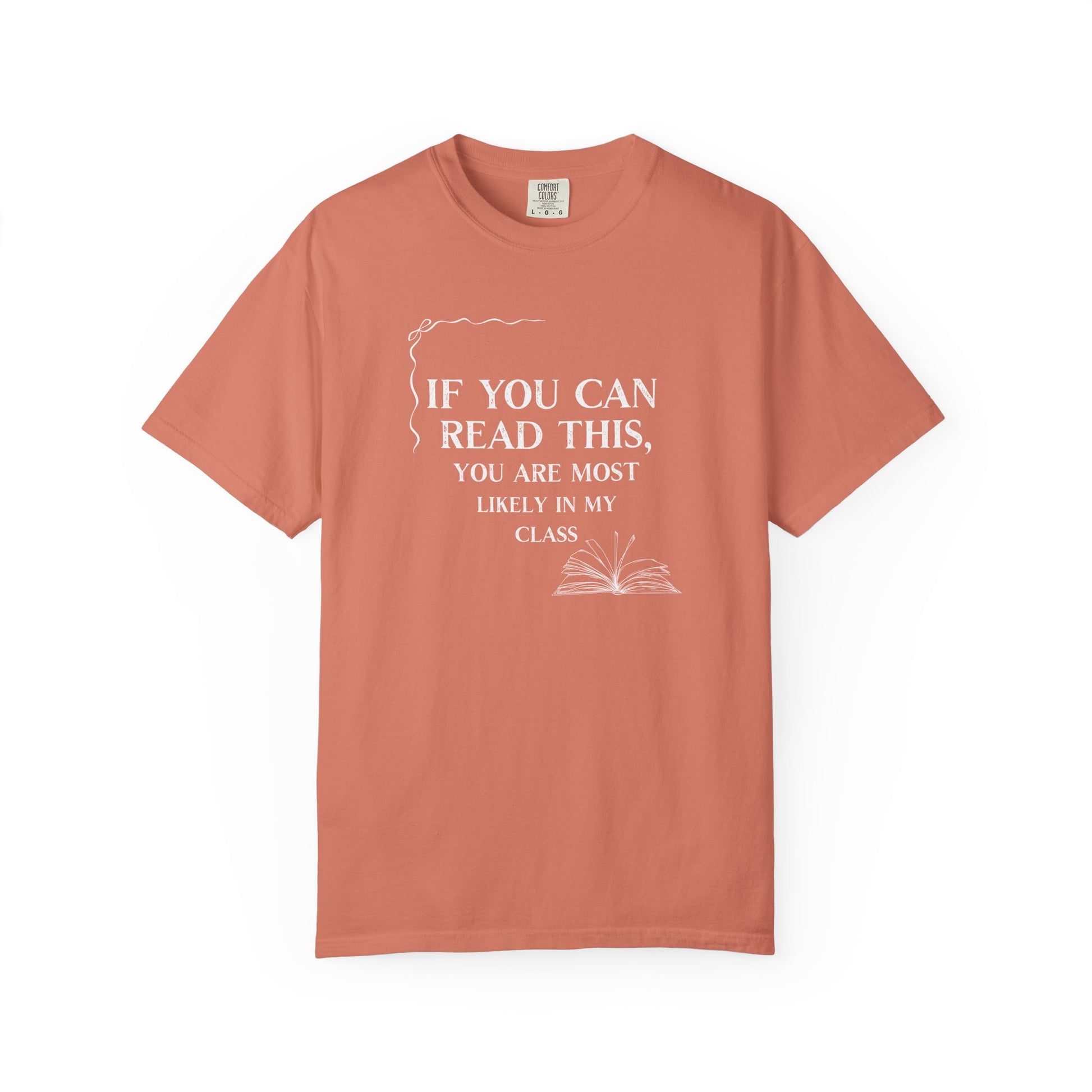 If You Can Read This You're Most Likely in My Class Shirt - Minimalist Teacher Tee, Funny Elementary Teacher Shirt