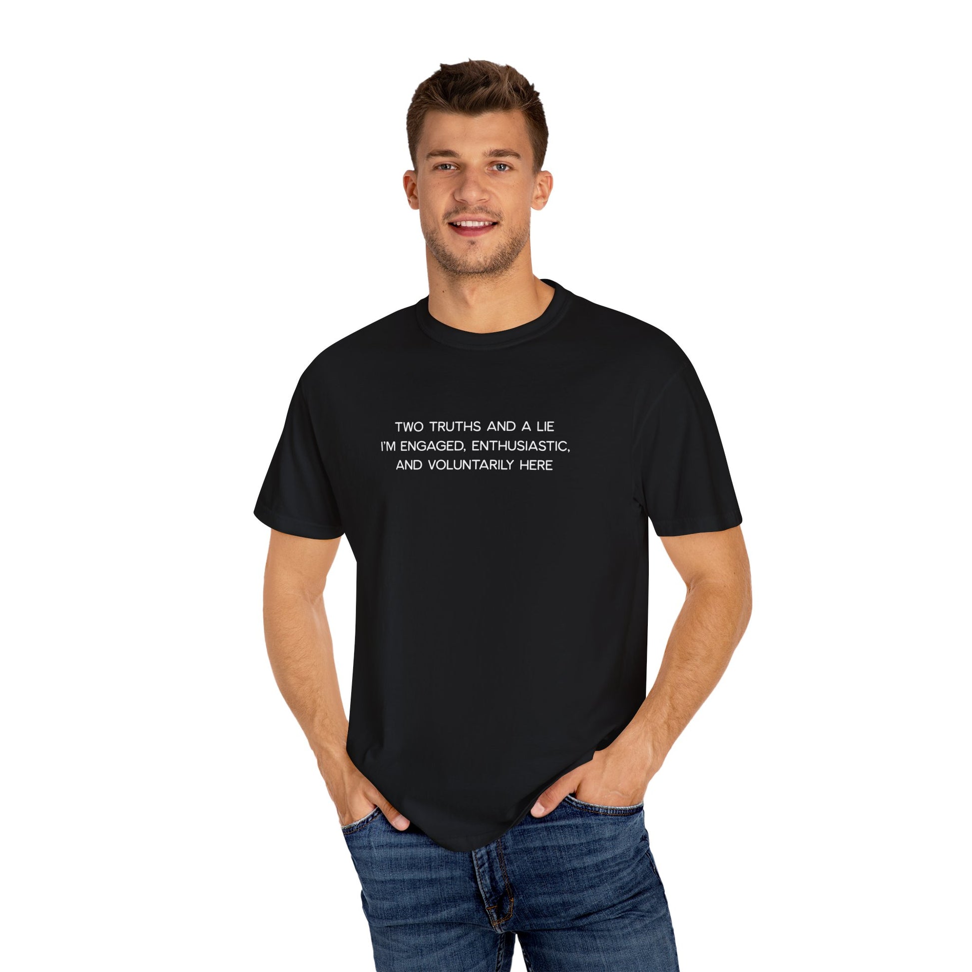 Two Truths and a Lie Teacher Shirt - Funny PD Day Shirt, Icebreaker Survivor Tee, Teacher Humor Comfort Colors Shirt