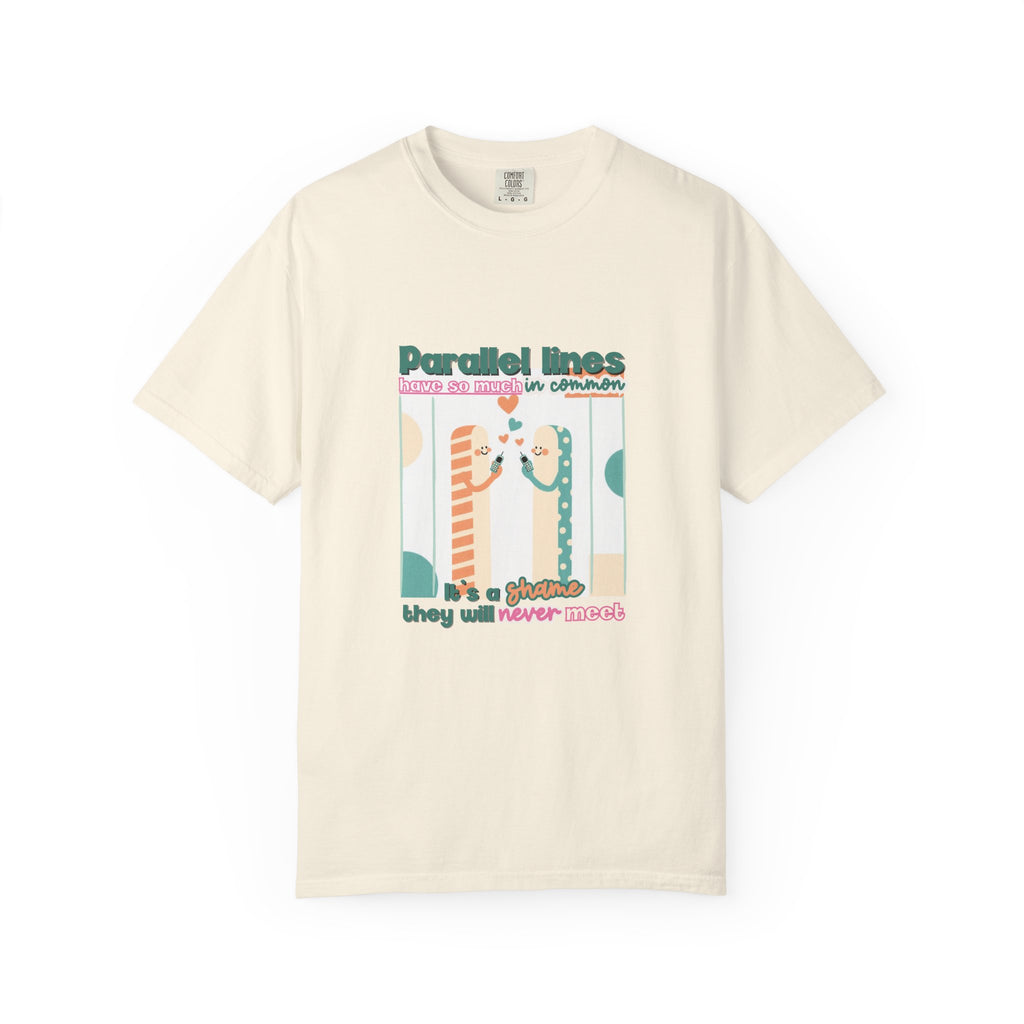 Parallel Lines Geometry Pun Tee