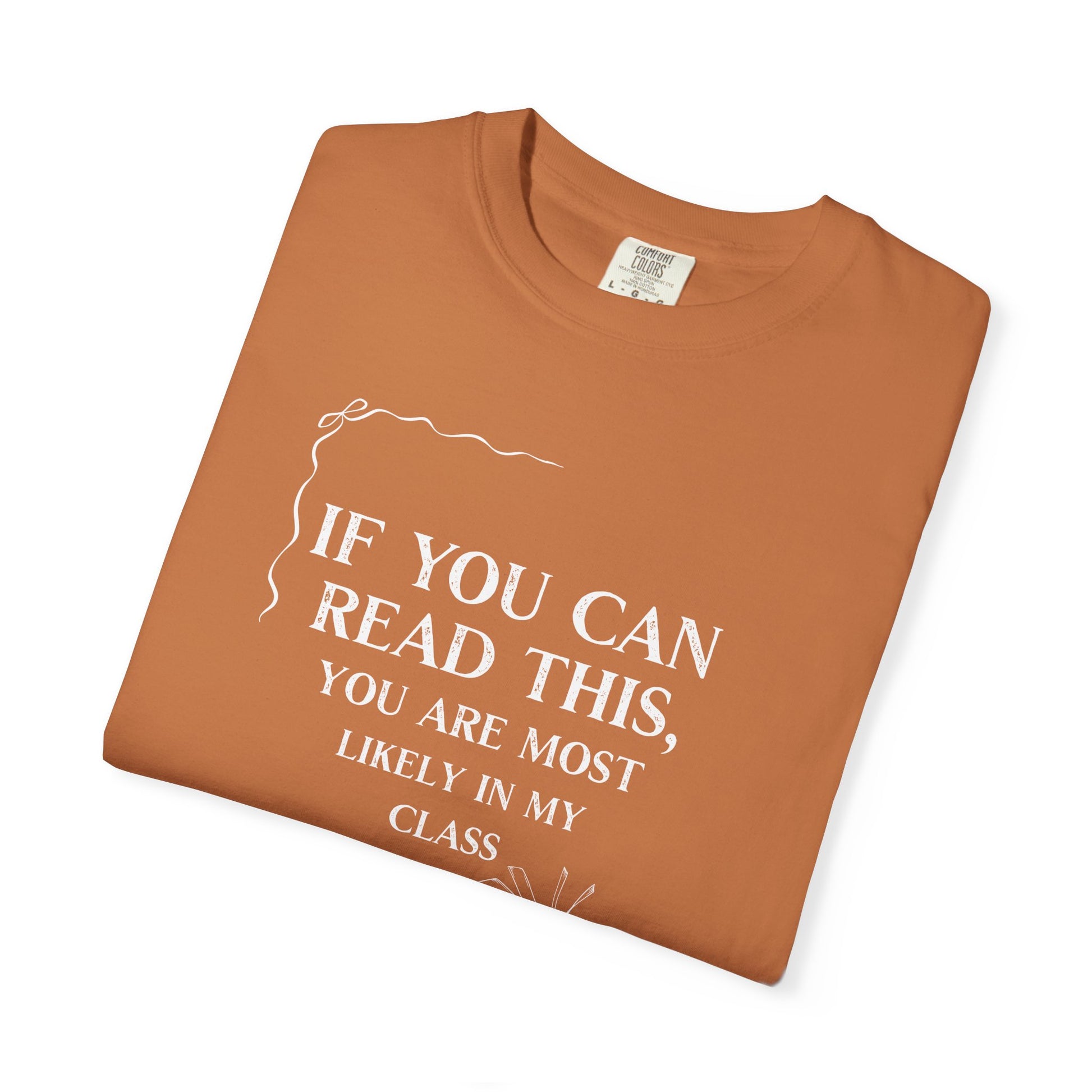 If You Can Read This You're Most Likely in My Class Shirt - Minimalist Teacher Tee, Funny Elementary Teacher Shirt