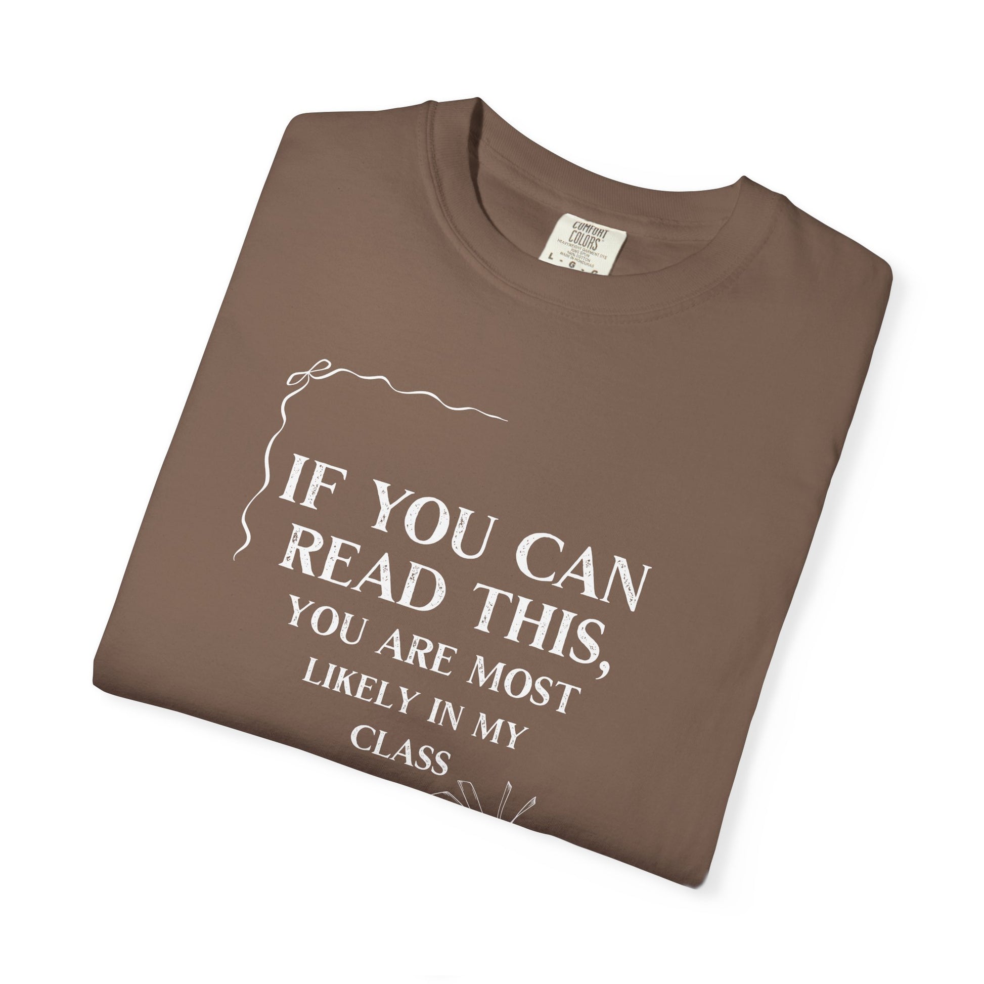 If You Can Read This You're Most Likely in My Class Shirt - Minimalist Teacher Tee, Funny Elementary Teacher Shirt