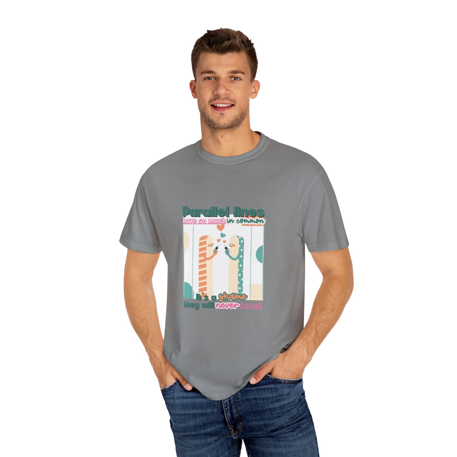 Parallel Lines Geometry Pun Tee