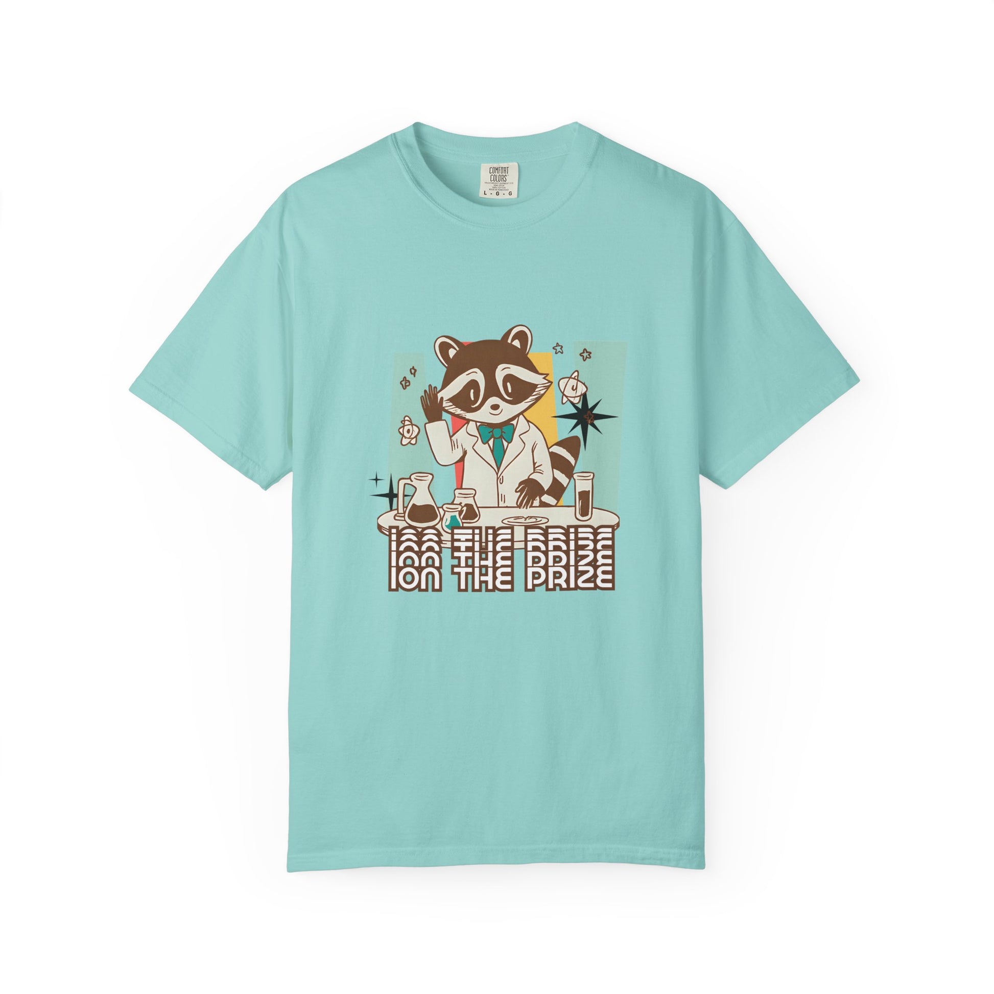 Ion the Prize Shirt | Chemistry Teacher Tee | Science Humor | Vintage Raccoon Scientist
