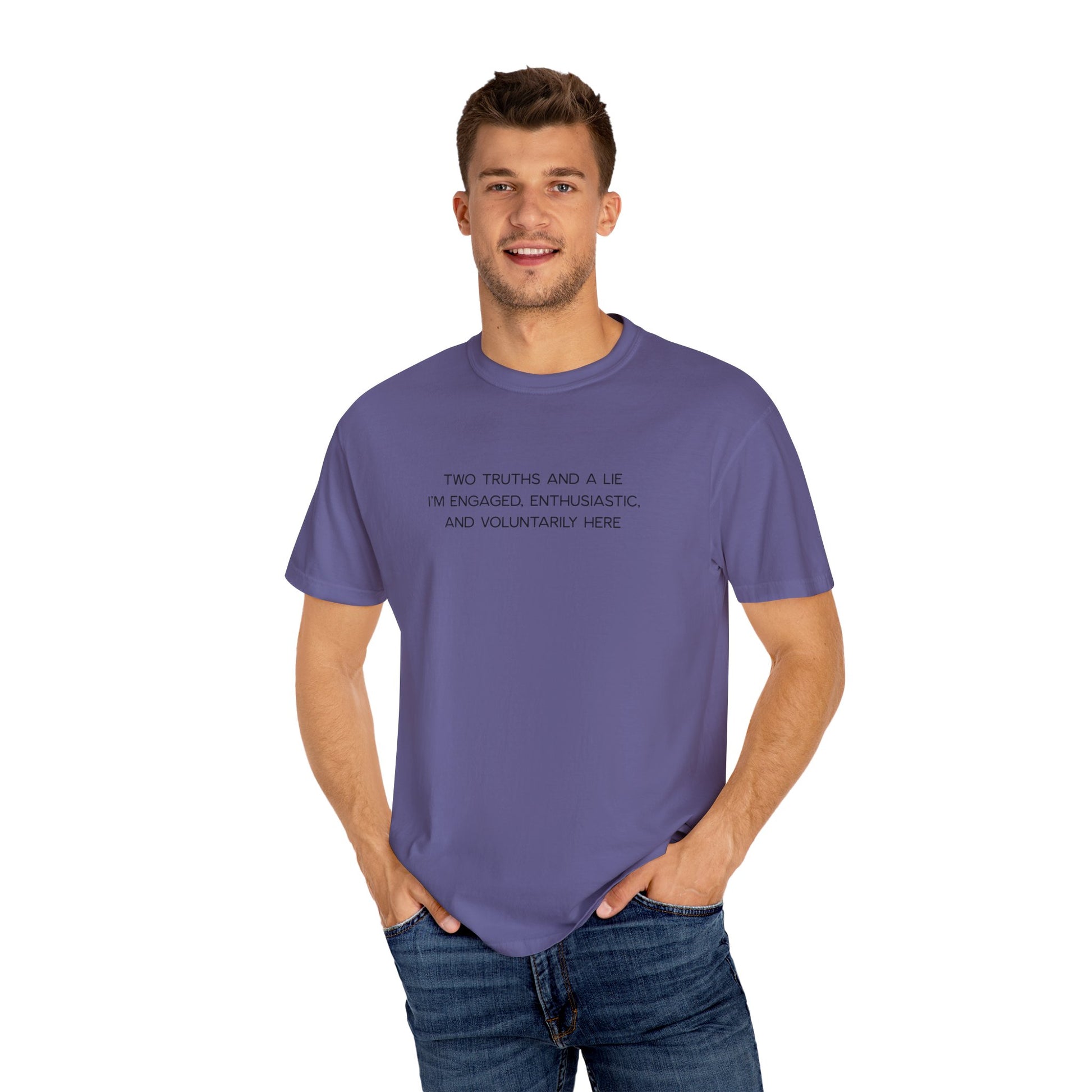 Two Truths and a Lie Teacher Shirt - Funny PD Day Shirt, Icebreaker Survivor Tee, Teacher Humor Comfort Colors Shirt