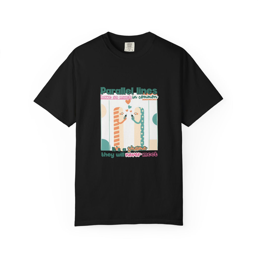 Parallel Lines Geometry Pun Tee